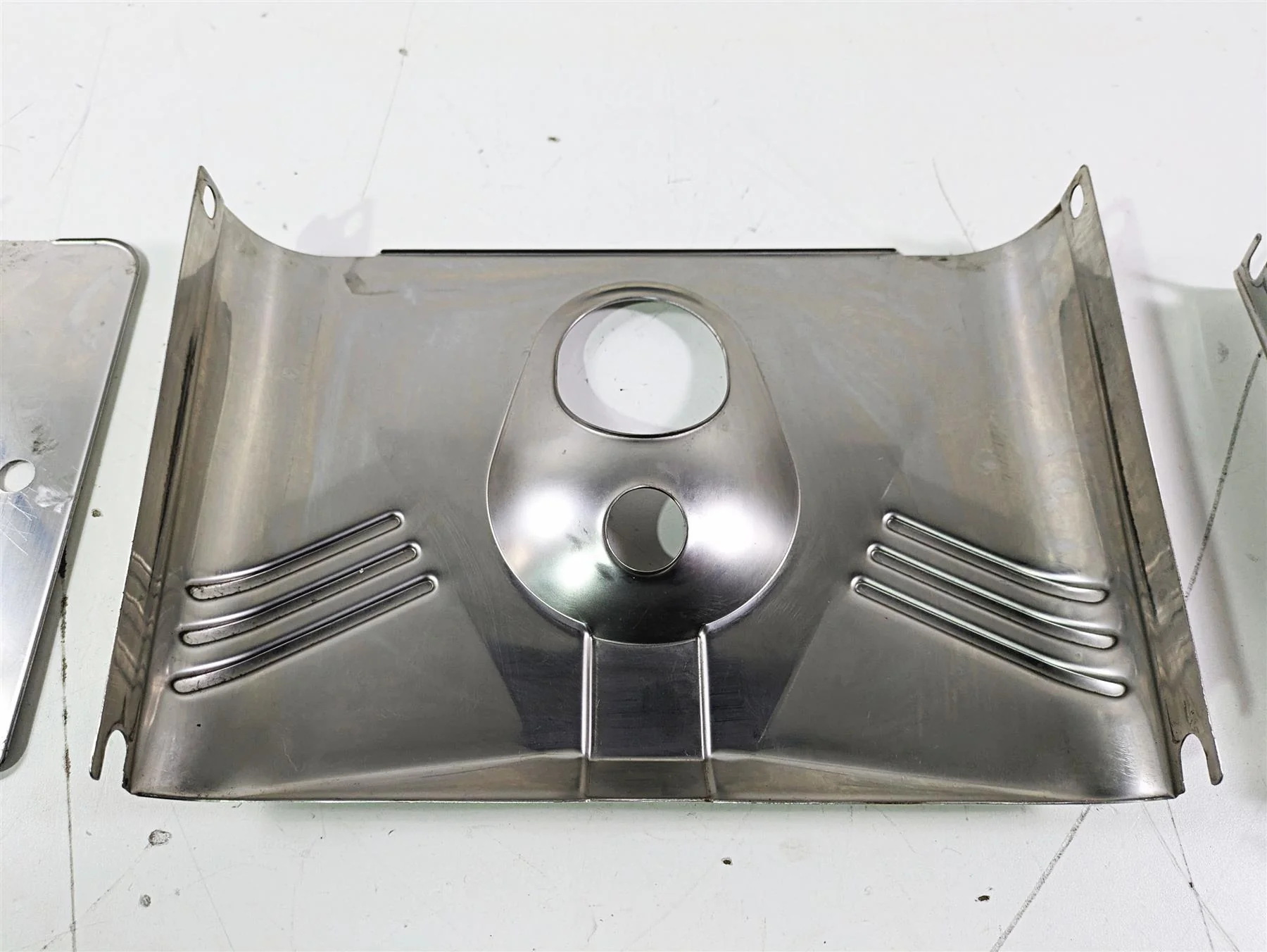2004 Harley Softail FLSTF Fat Boy Headlight Fork Tube Cover Set 67808-86 - Image 7