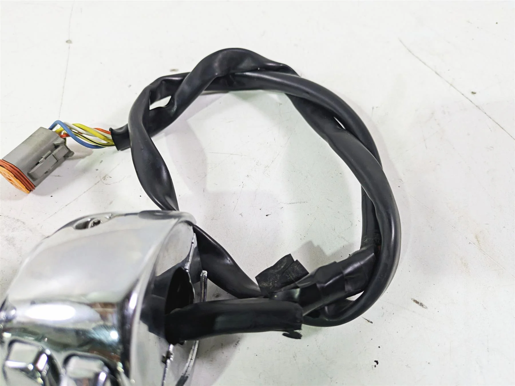 2004 Harley Softail FLSTF Fat Boy Nice Chrome Hand Control Switch Set 71682-06 - Image 9