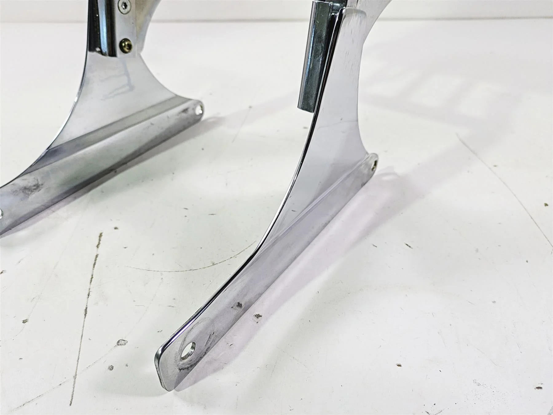 2004 Harley Softail FLSTF Fat Boy Passenger Sissybar Backrest 6 Pack Rack - Image 10