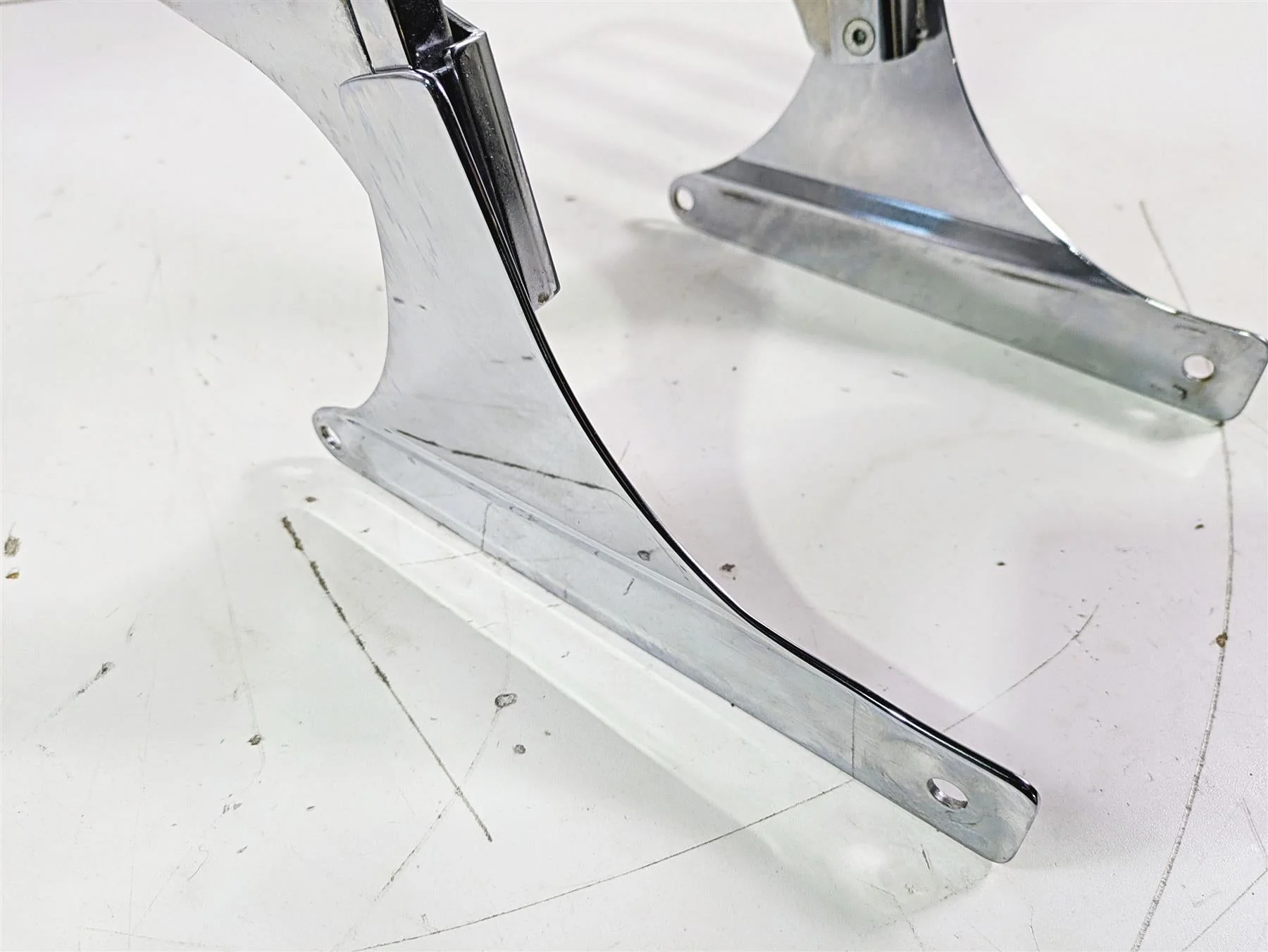 2004 Harley Softail FLSTF Fat Boy Passenger Sissybar Backrest 6 Pack Rack - Image 11