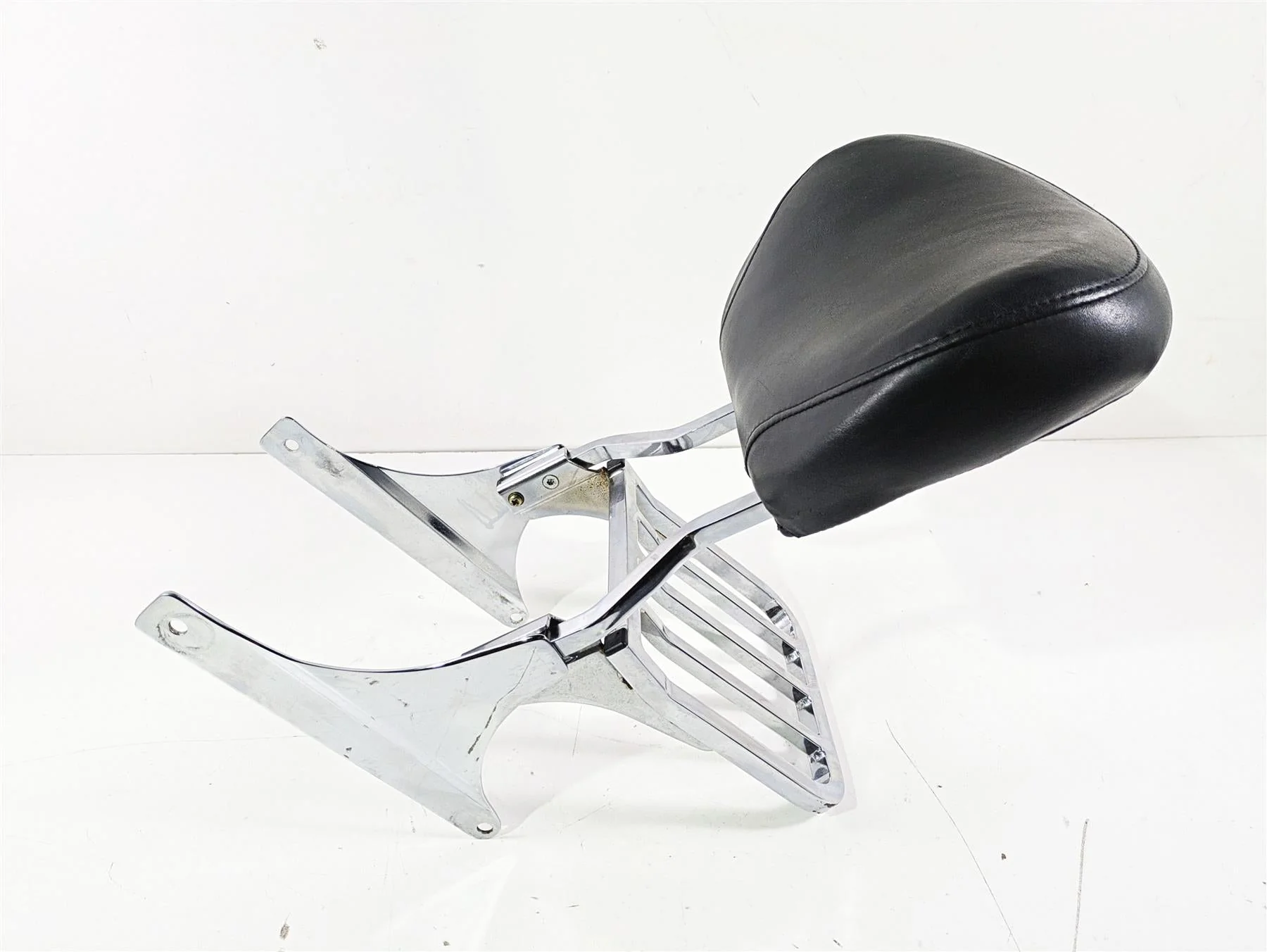 2004 Harley Softail FLSTF Fat Boy Passenger Sissybar Backrest 6 Pack Rack - Image 2