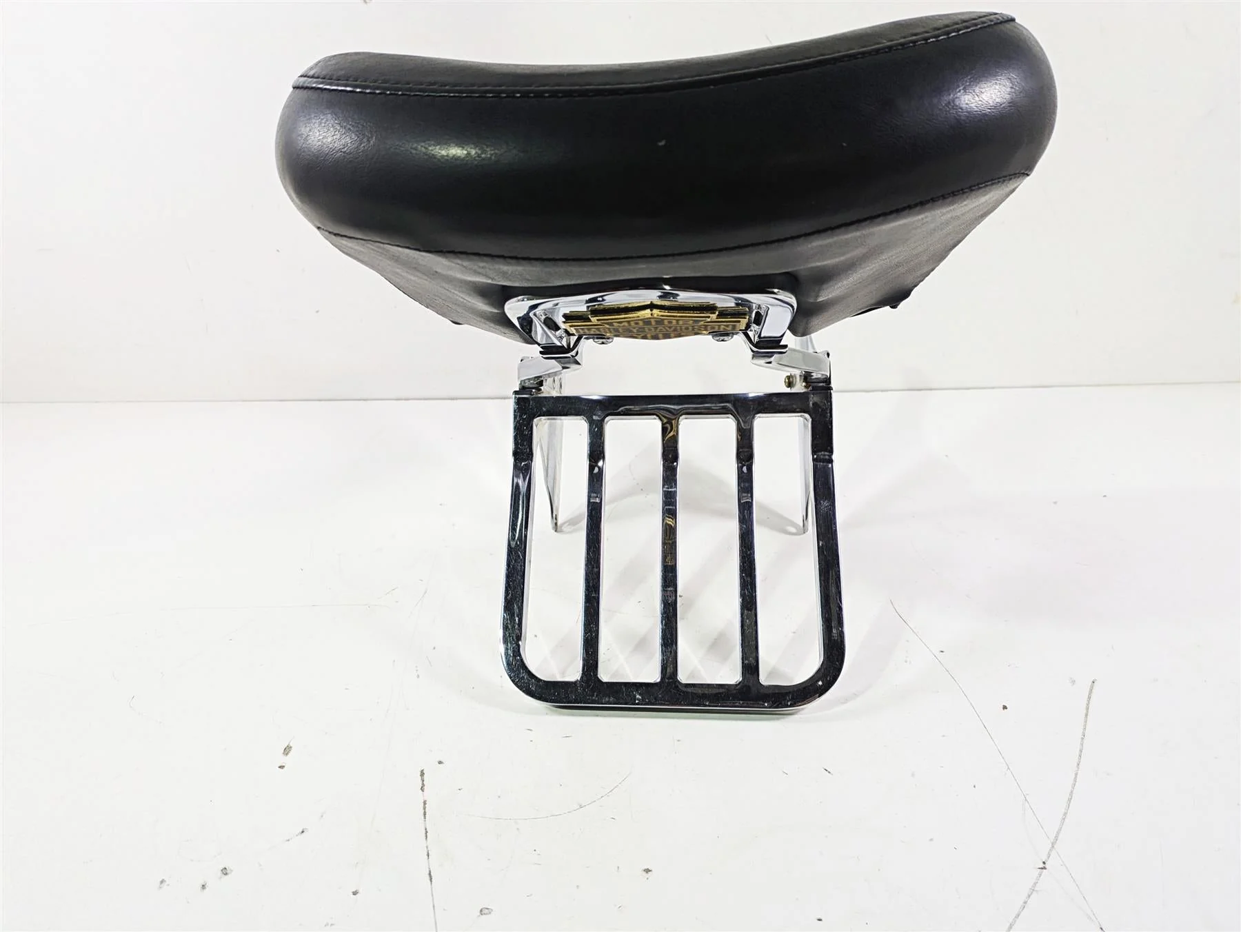 2004 Harley Softail FLSTF Fat Boy Passenger Sissybar Backrest 6 Pack Rack - Image 5