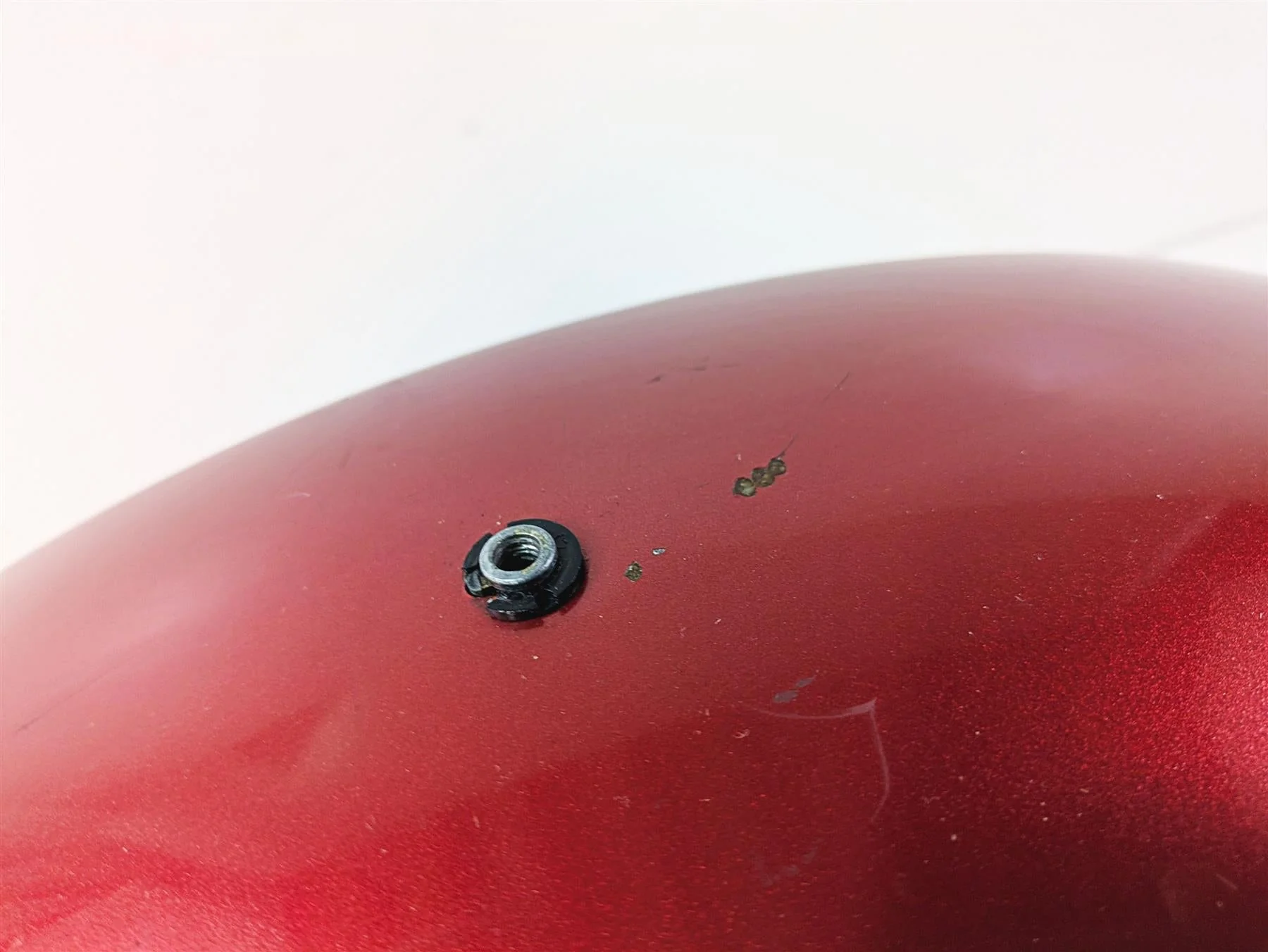 2004 Harley Softail FLSTF Fat Boy Rear Fender Sierra Red 59596-00A - Image 8