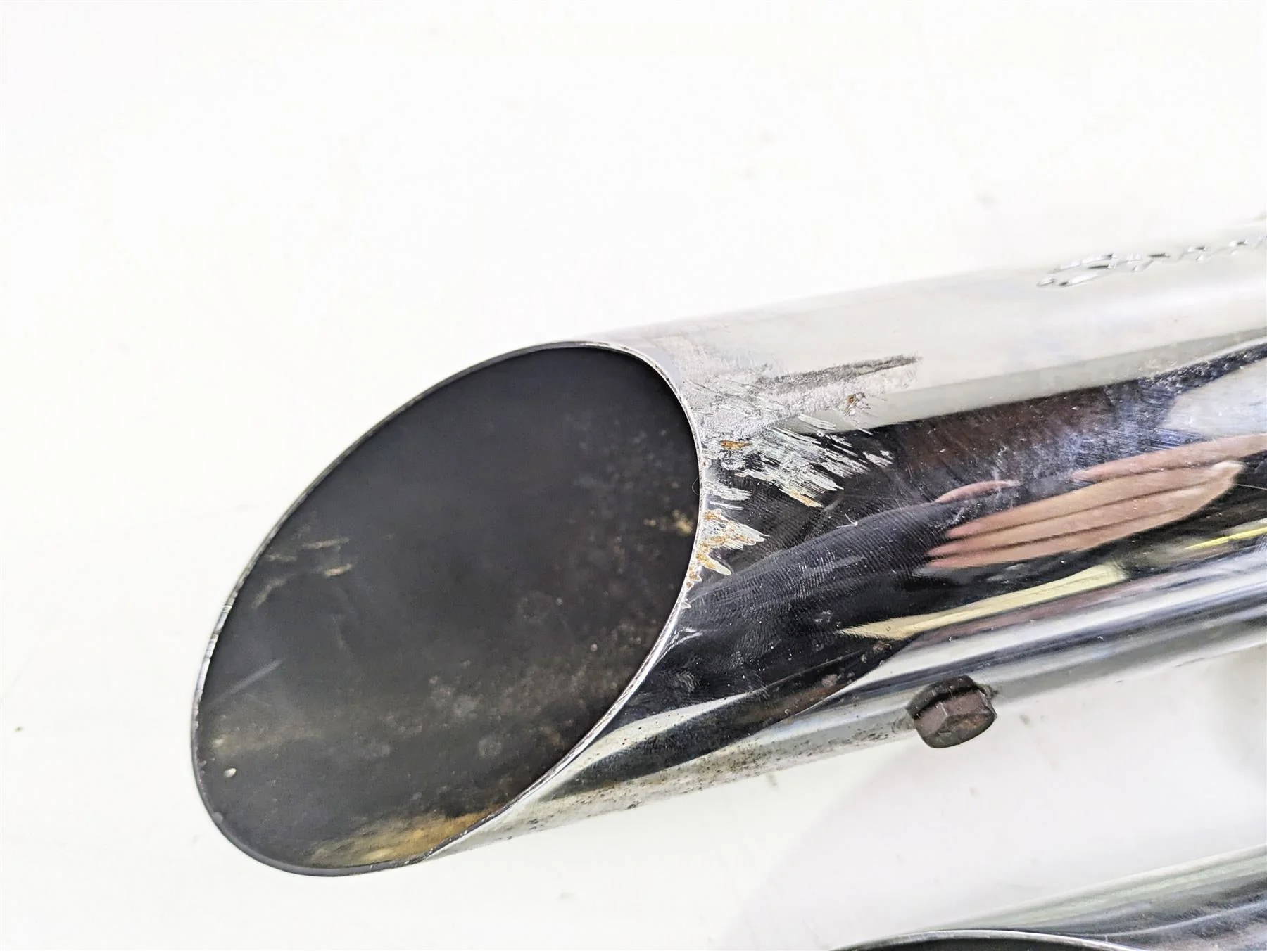 2004 Harley Softail FLSTF Fat Boy Screamin Eagle Slash Cut Exhaust Set 80445-03 - Image 3