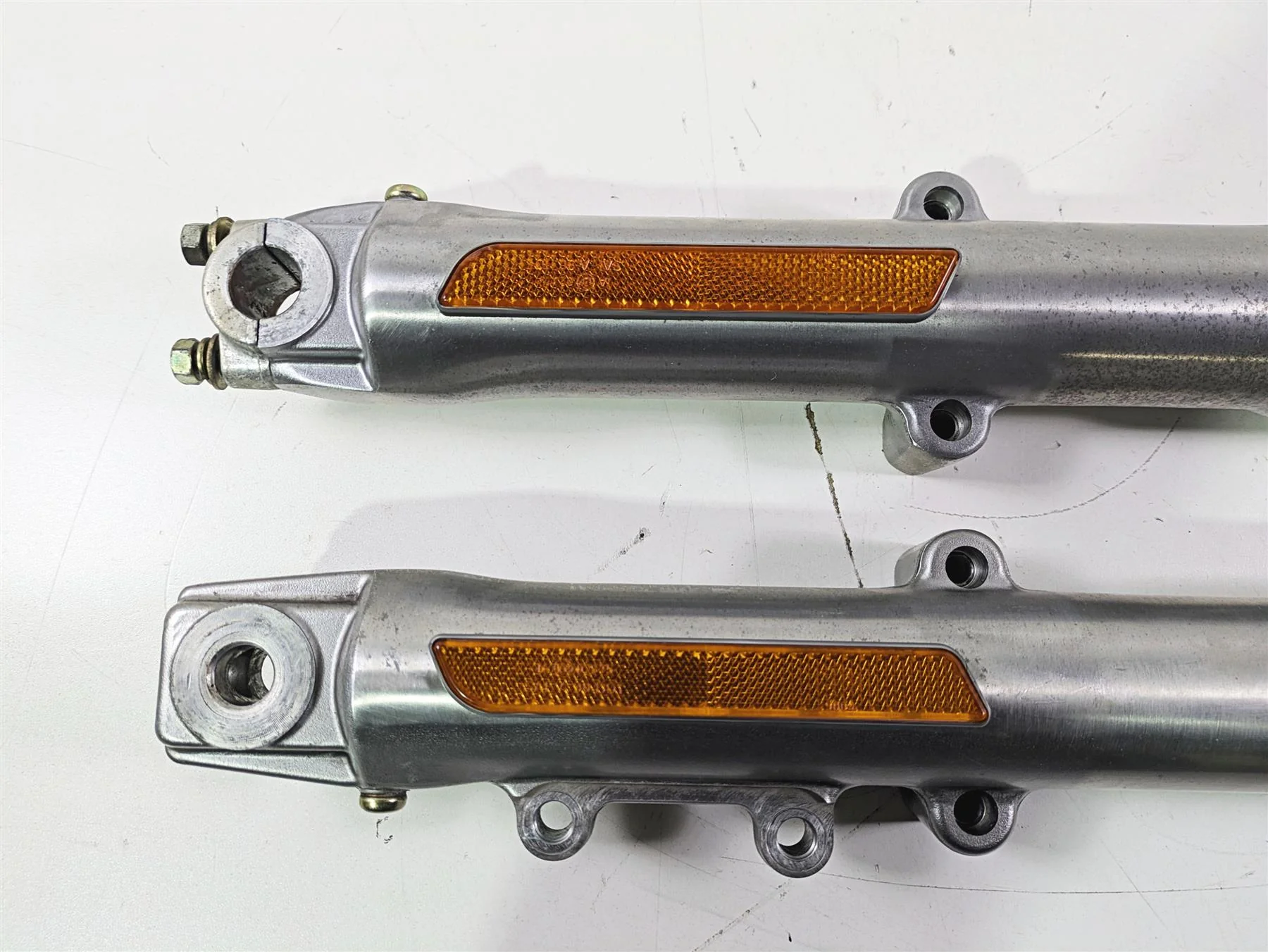 2004 Harley Softail FLSTF Fat Boy Showa Front Fork Leg Set 45915-00 45916-00 - Image 11