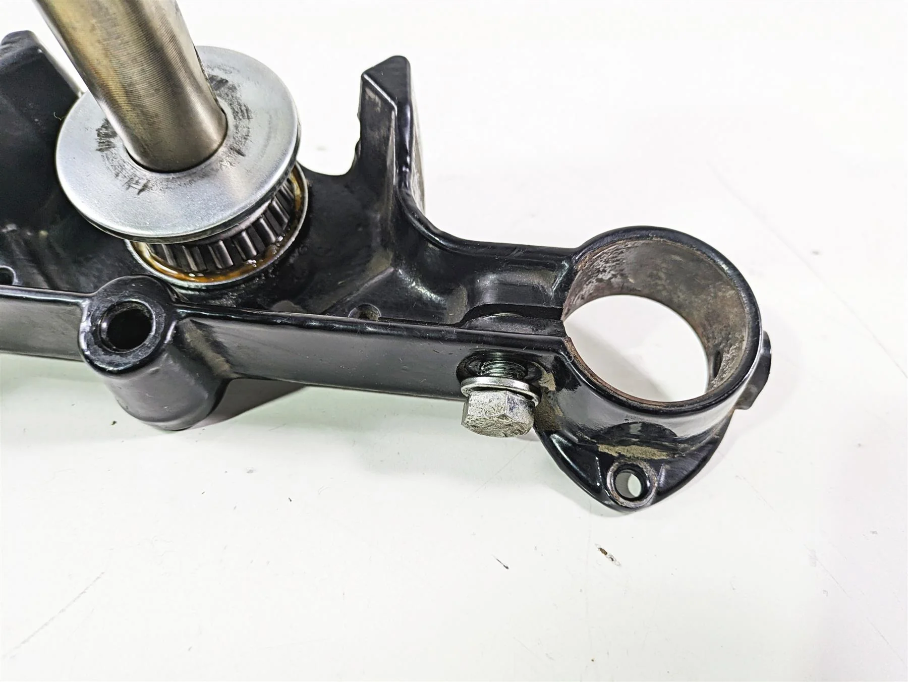 2004 Harley Softail FLSTF Fat Boy Upper & Lower Triple Tree 45456-86B 45605-00A - Image 6
