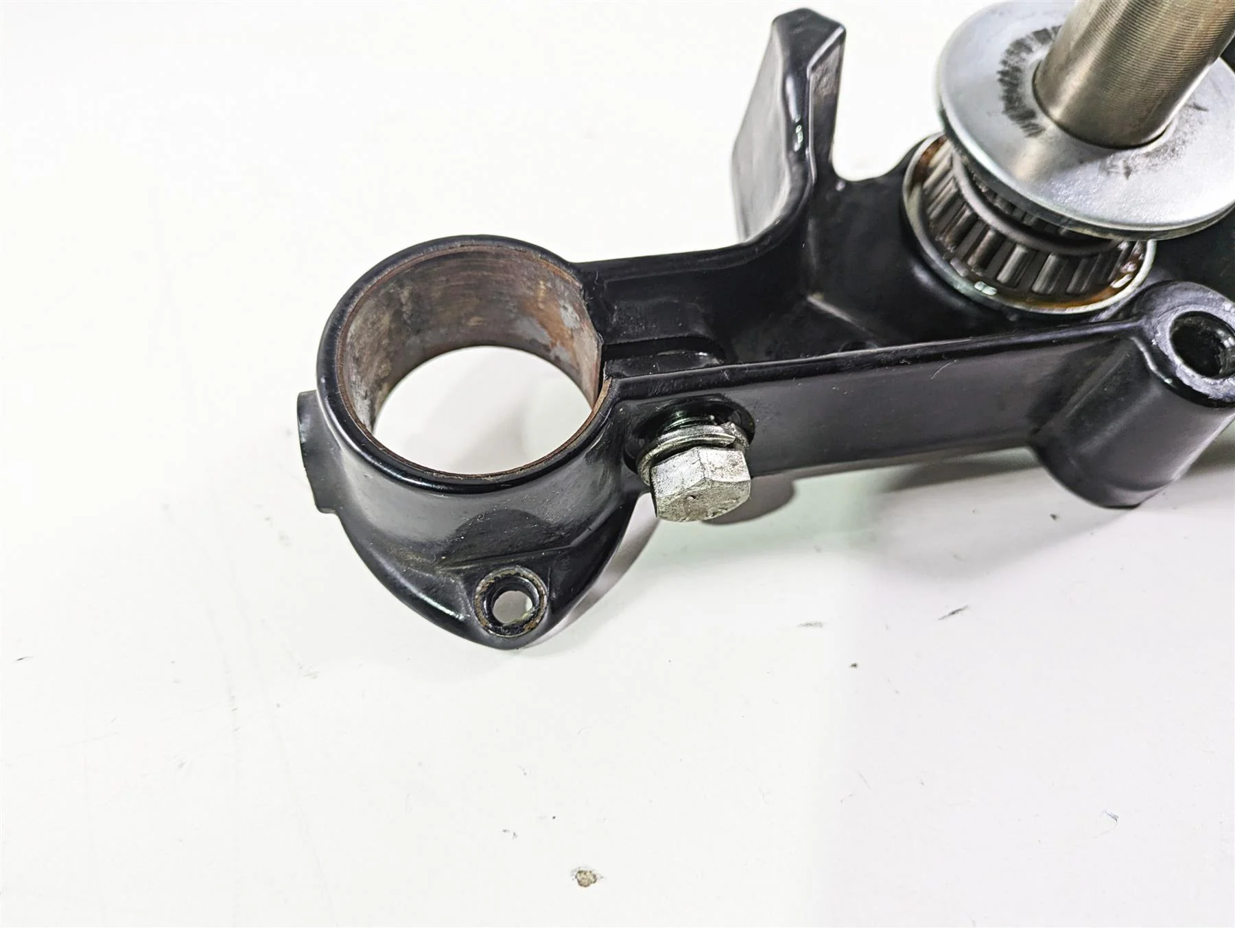 2004 Harley Softail FLSTF Fat Boy Upper & Lower Triple Tree 45456-86B 45605-00A - Image 7