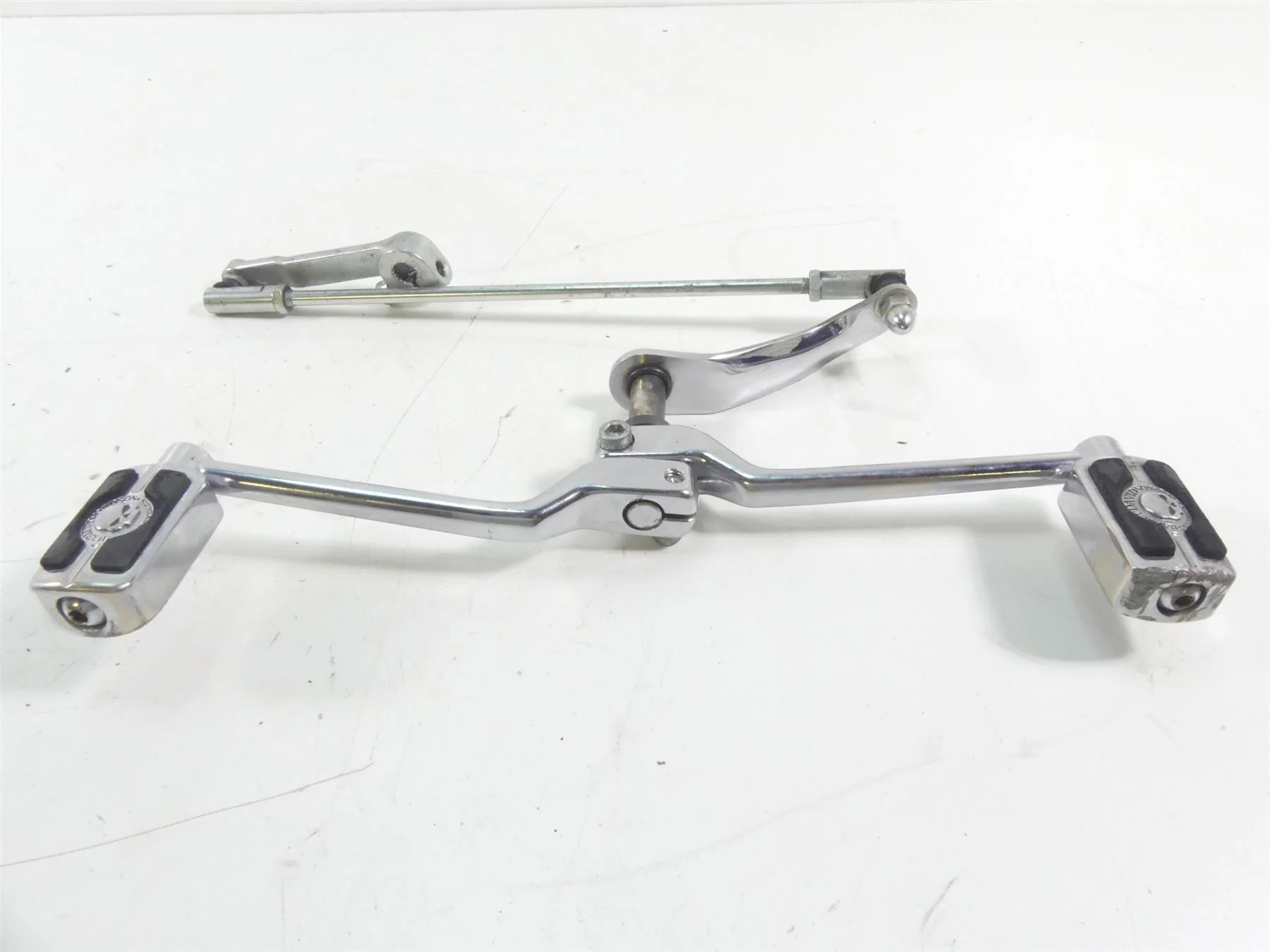 2004 Harley Softail FLSTFI Fat Boy Front Left Shifter Shift Lever Set 34689-04