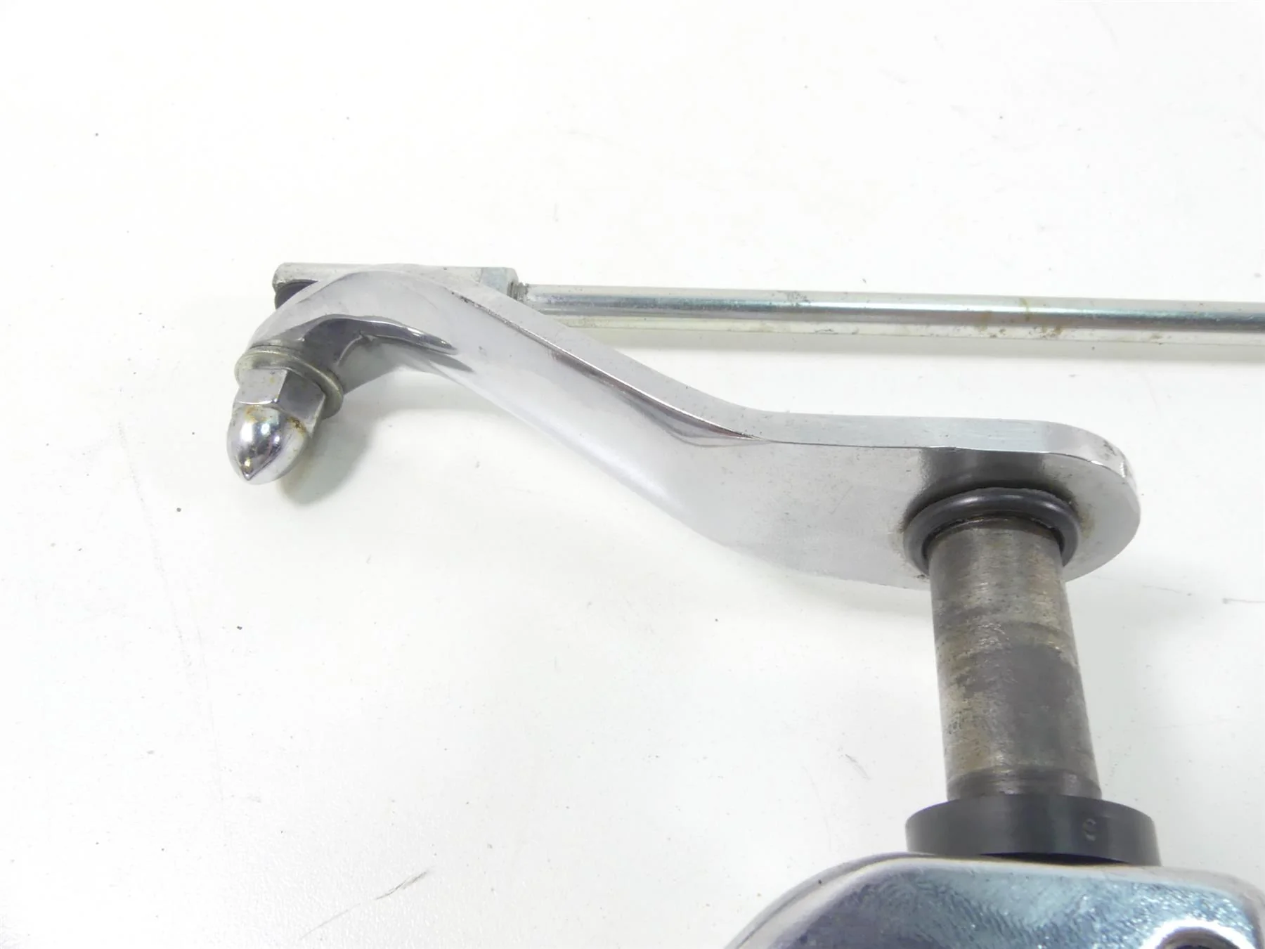 2004 Harley Softail FLSTFI Fat Boy Front Left Shifter Shift Lever Set 34689-04 - Image 7