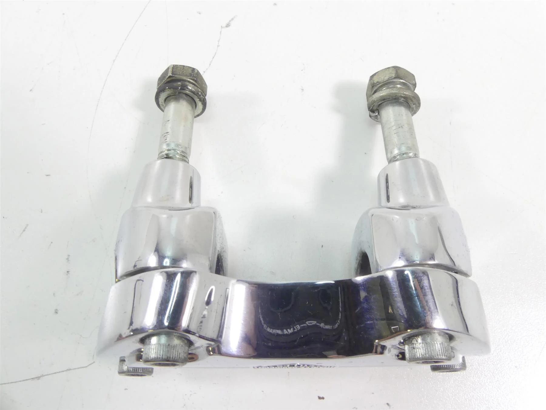 2004 Harley Softail FLSTFI Fat Boy Handlebar Handle Bar Riser Set 56567-86B - Image 7
