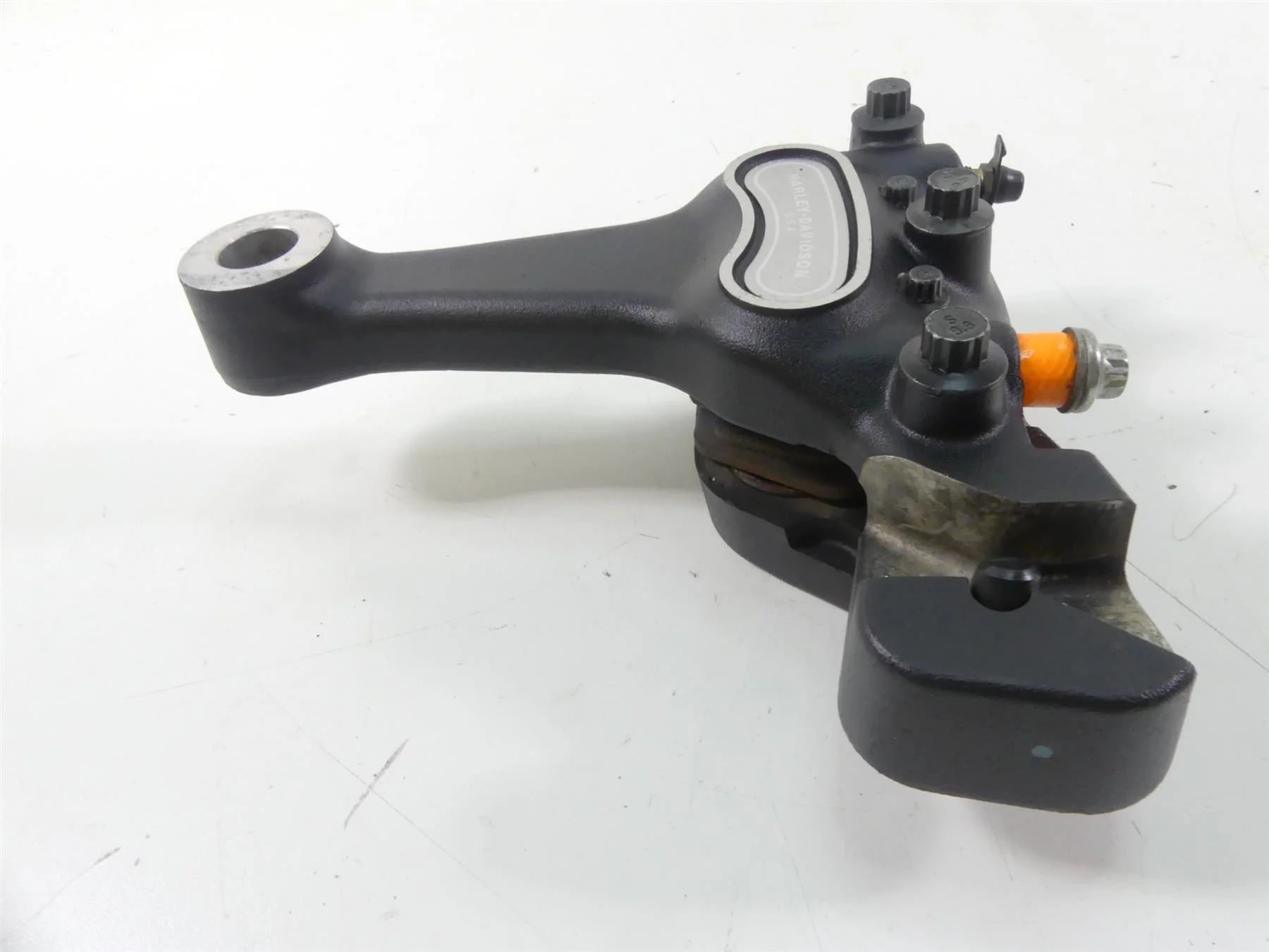2004 Harley Softail FLSTFI Fat Boy Rear Brake Caliper 44016-00D - Image 4