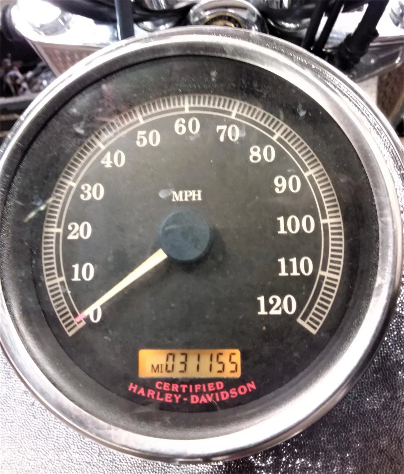 2004 Harley Softail FLSTFI Fat Boy Speedometer Gauge Instrument - 31K 67410-04 - Image 2