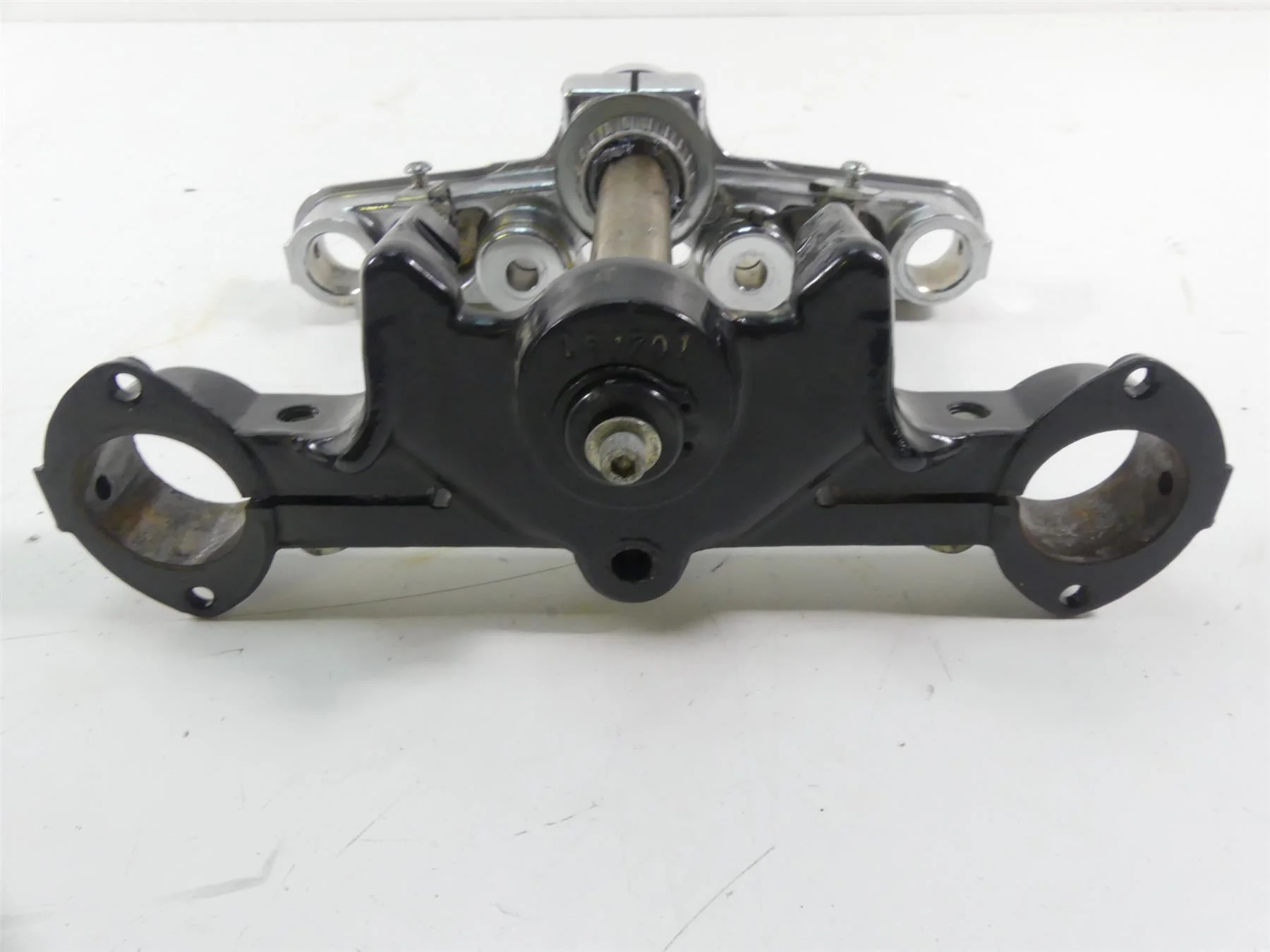 2004 Harley Softail FLSTFI Fat Boy Upper & Lower Triple Tree Set 41mm 45456-86B - Image 2