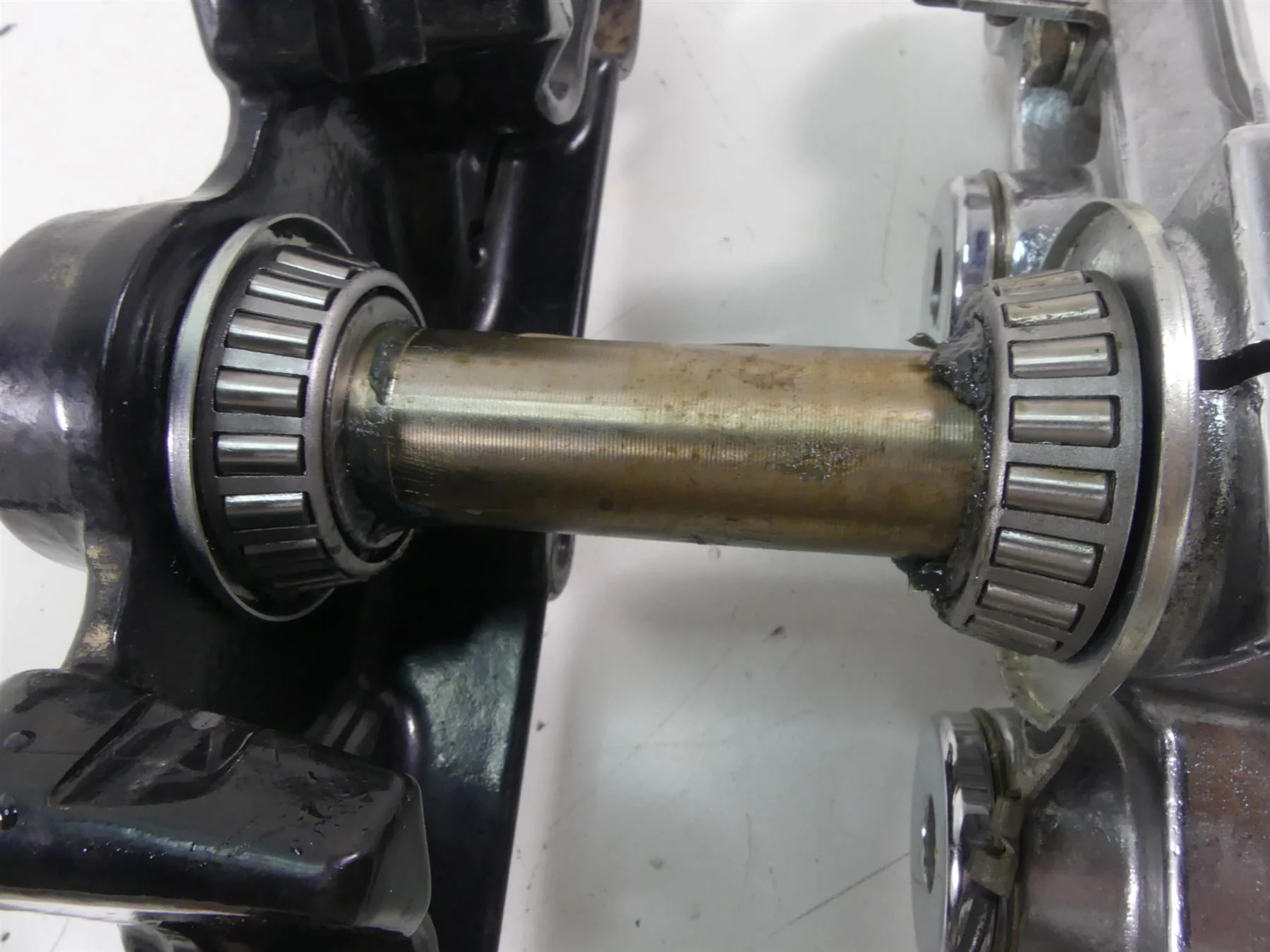 2004 Harley Softail FLSTFI Fat Boy Upper & Lower Triple Tree Set 41mm 45456-86B - Image 5