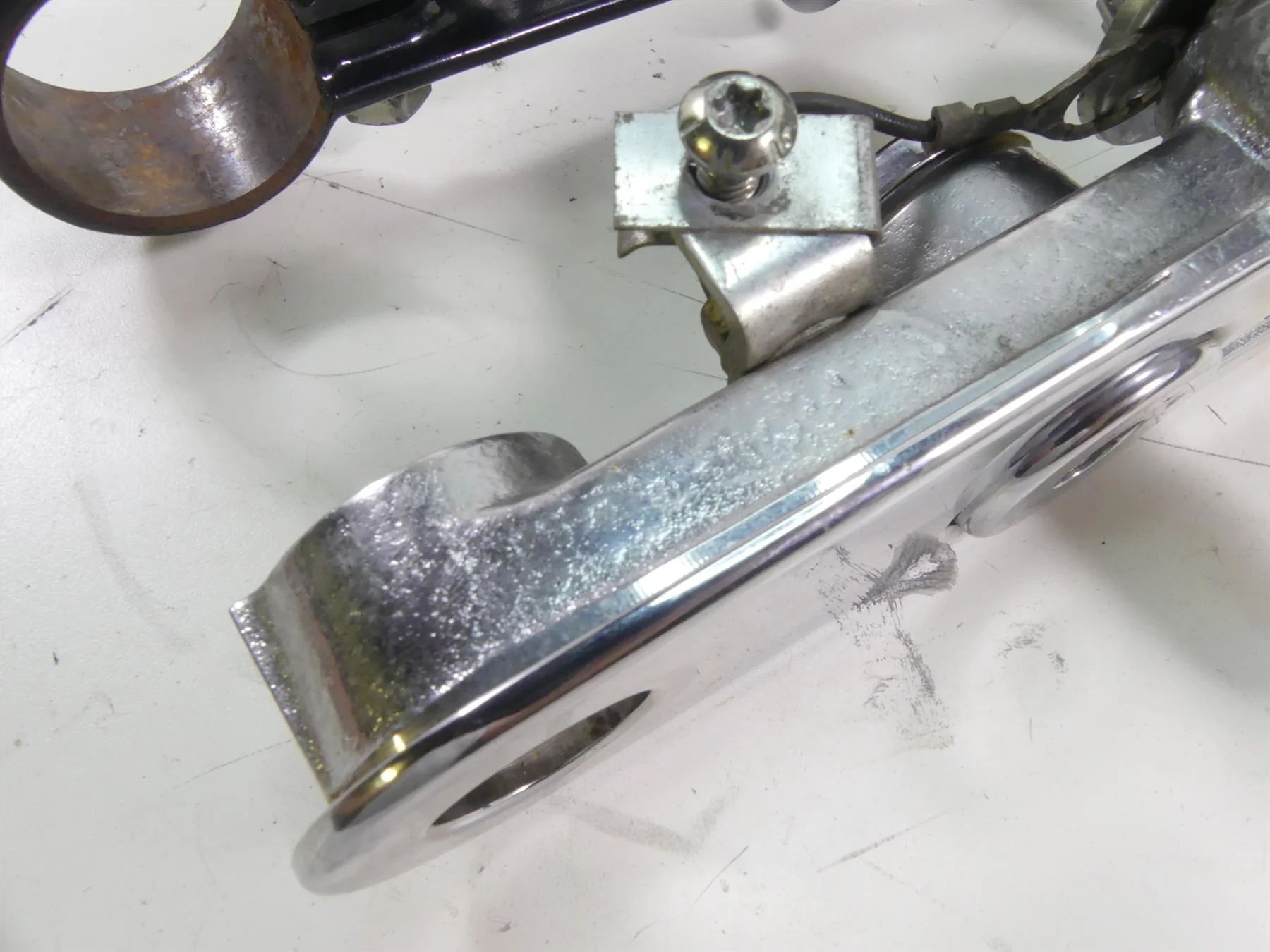 2004 Harley Softail FLSTFI Fat Boy Upper & Lower Triple Tree Set 41mm 45456-86B - Image 6