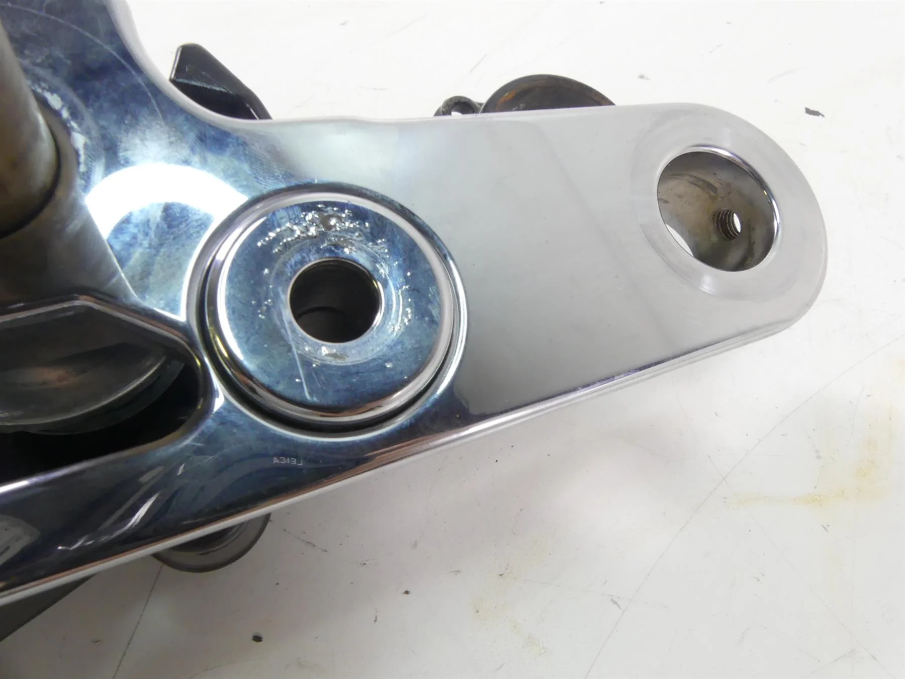 2004 Harley Softail FLSTFI Fat Boy Upper & Lower Triple Tree Set 41mm 45456-86B - Image 8