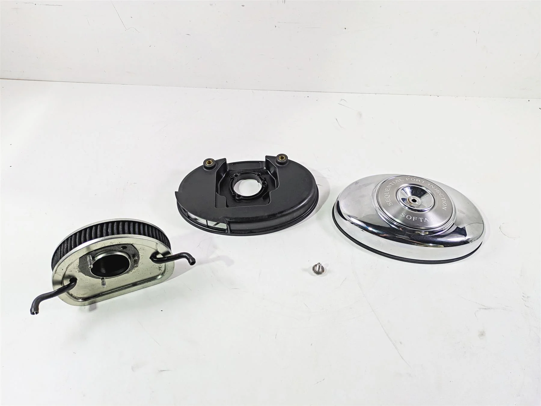 2004 Harley Softail FXSTDI Deuce Air Cleaner Breather Filter 29581-01B 29121-01