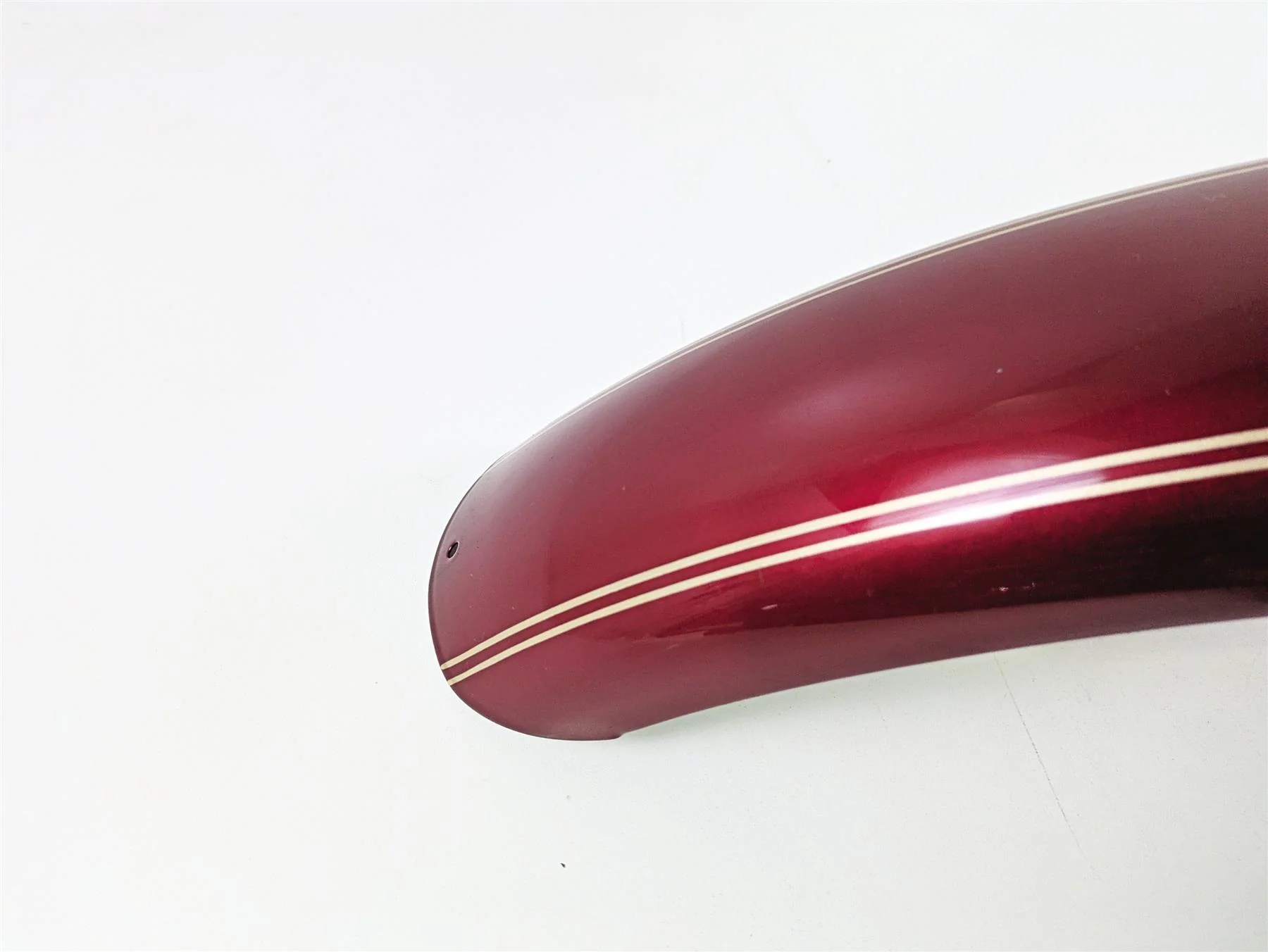 2004 Harley Softail FXSTDI Deuce Front Fender Lava Red Sunglo & Stripe 59876-00 - Image 9