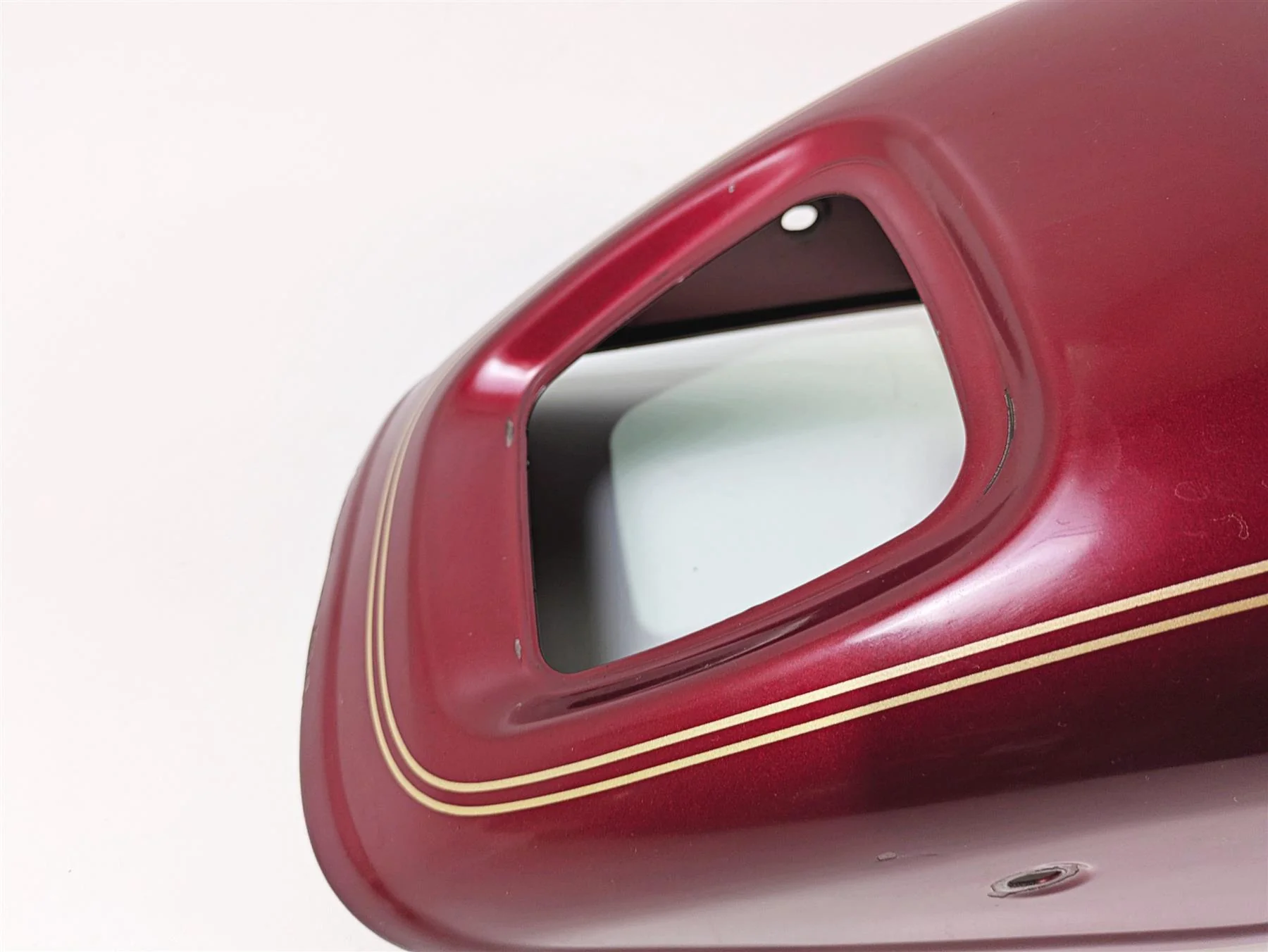 2004 Harley Softail FXSTDI Deuce Rear Fender Lava Red Sunglo & Stripe 59759-00 - Image 9