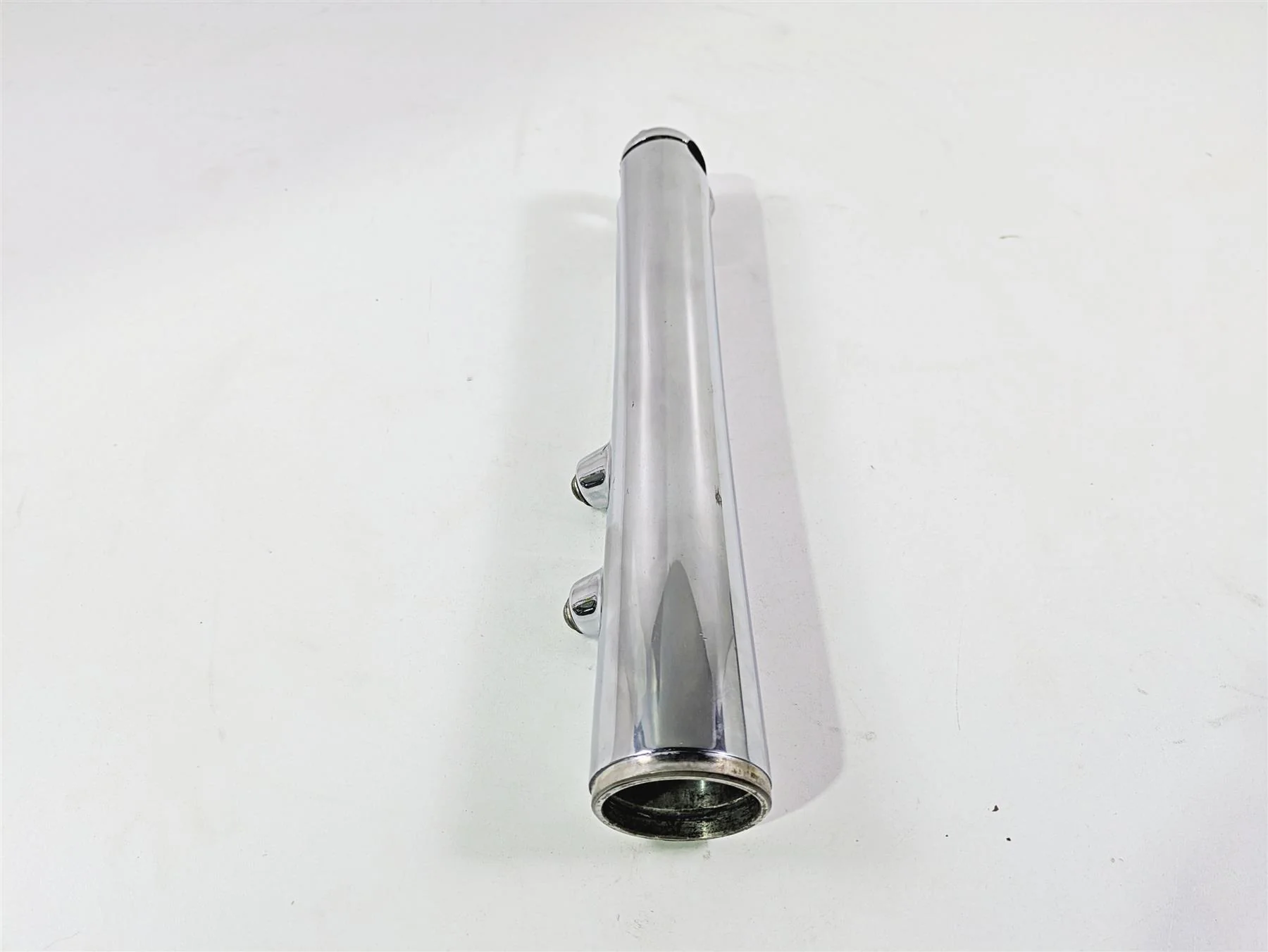 2004 Harley Softail FXSTDI Deuce Right Lower Chrome Fork Tube Slider 46068-00 - Image 12