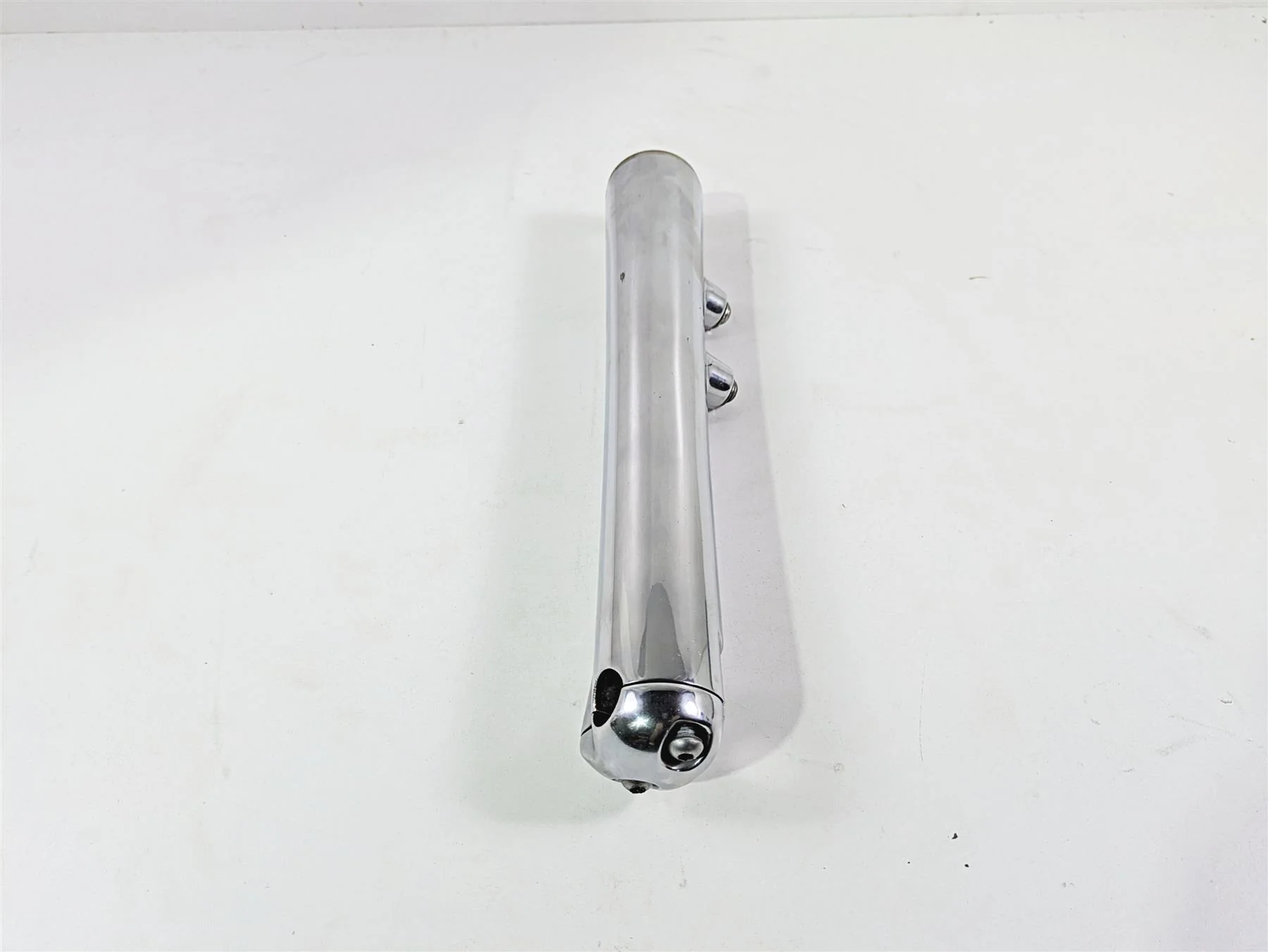 2004 Harley Softail FXSTDI Deuce Right Lower Chrome Fork Tube Slider 46068-00 - Image 2