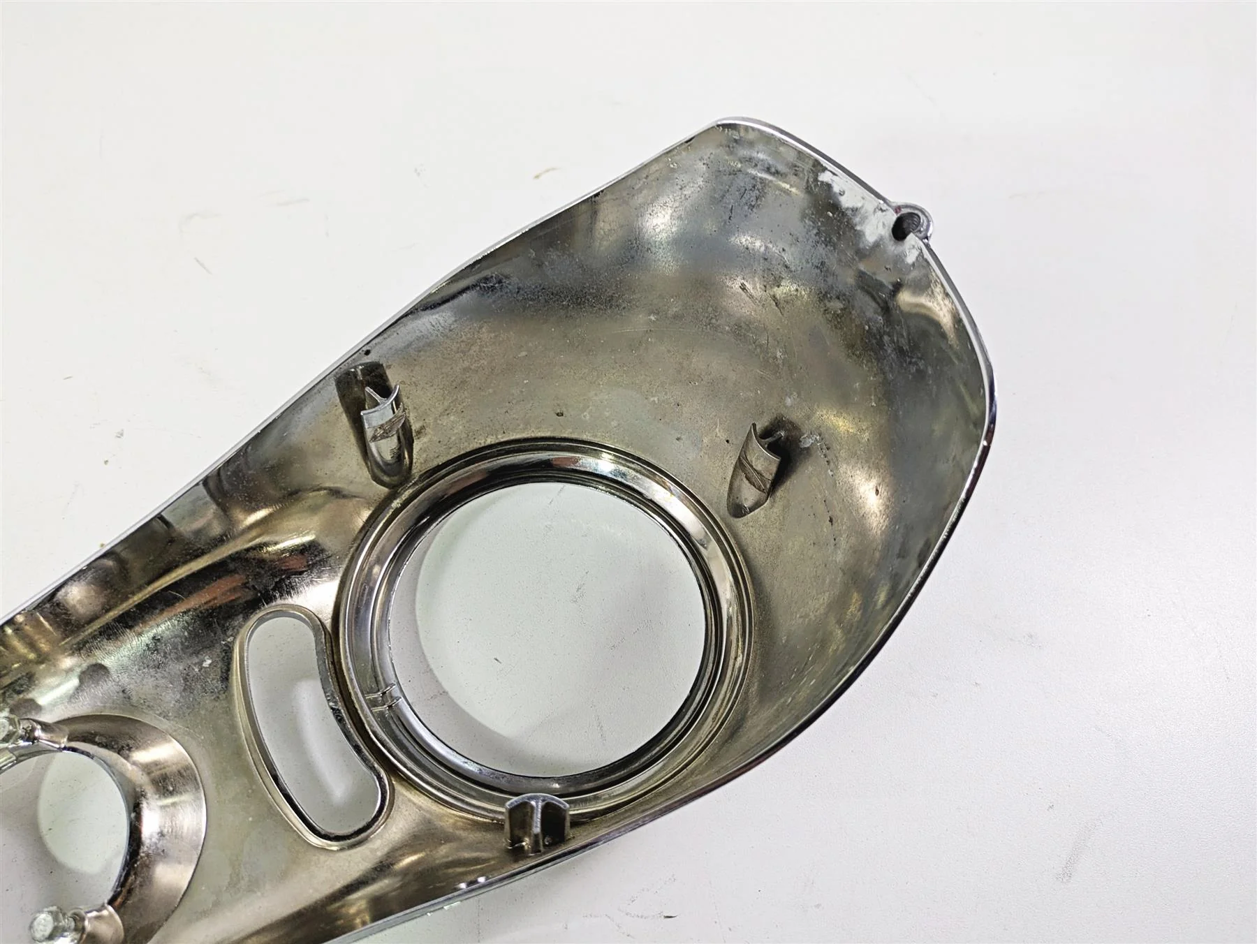 2004 Harley Softail FXSTDI Deuce Tank Chrome Dash Console Cover 71439-00 - Image 11