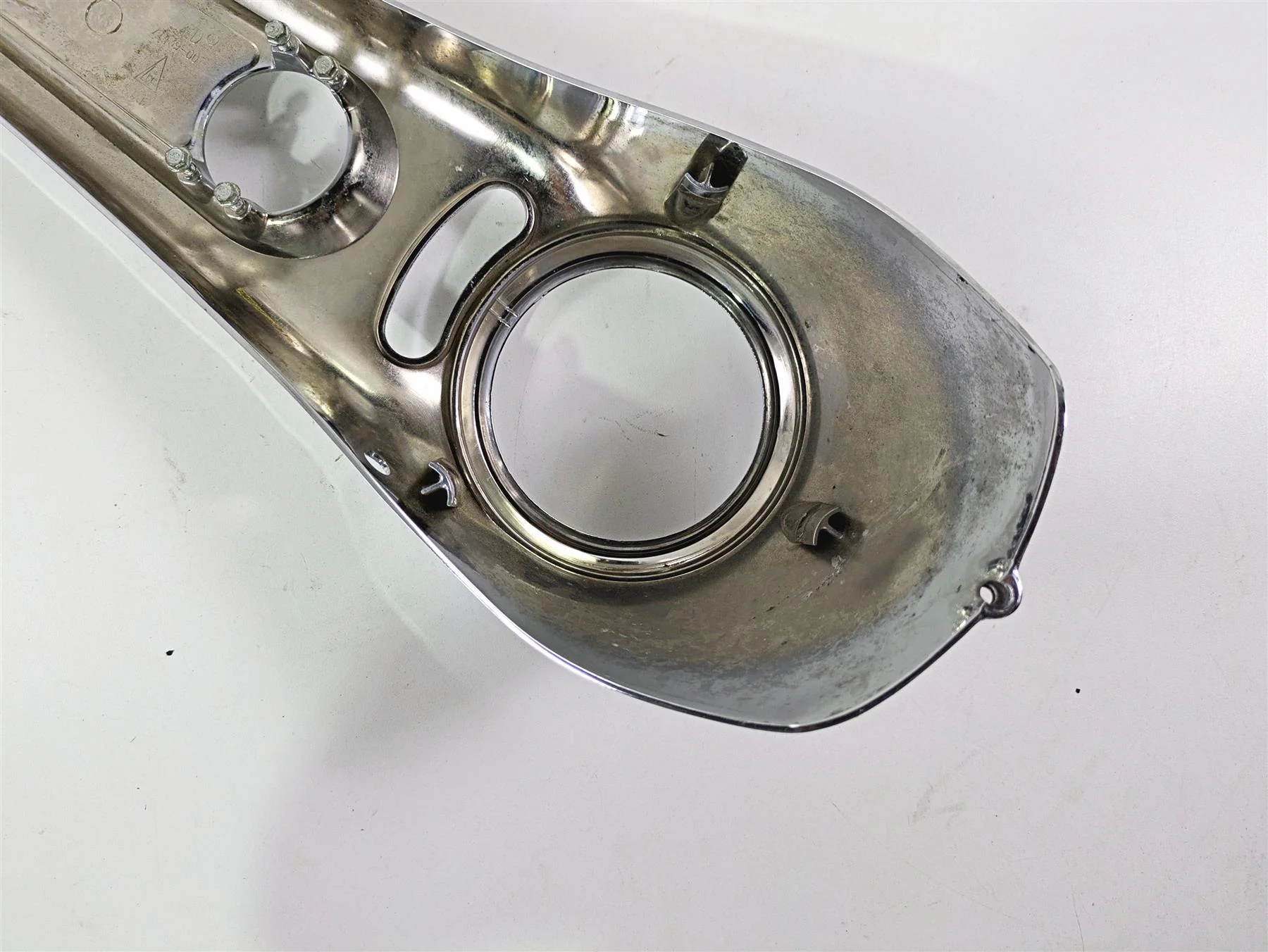 2004 Harley Softail FXSTDI Deuce Tank Chrome Dash Console Cover 71439-00 - Image 12