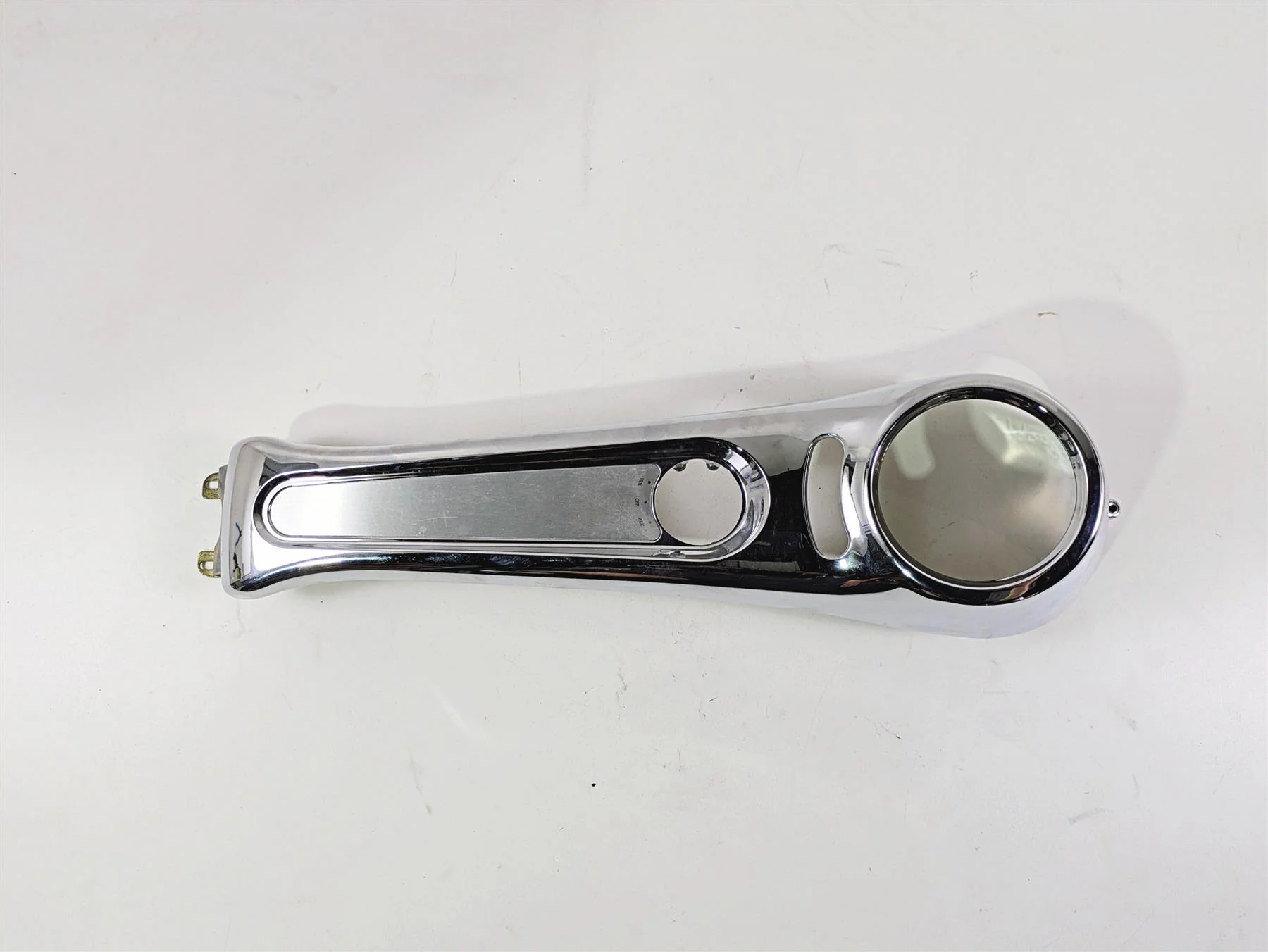 2004 Harley Softail FXSTDI Deuce Tank Chrome Dash Console Cover 71439-00 - Image 5