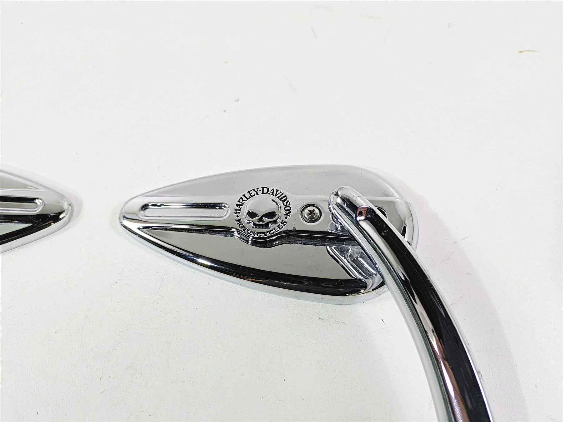 2004 Harley Softail FXSTDI Deuce Willie G  Teardrop Chrome Mirror 56000394 - Image 3