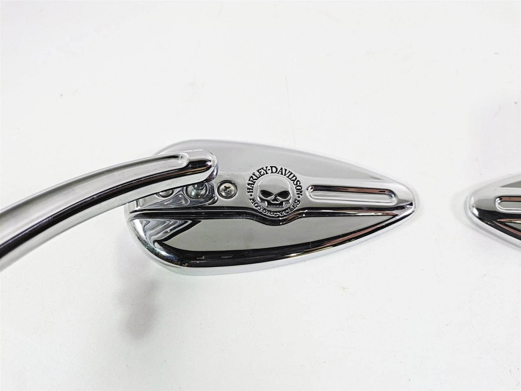 2004 Harley Softail FXSTDI Deuce Willie G  Teardrop Chrome Mirror 56000394 - Image 4