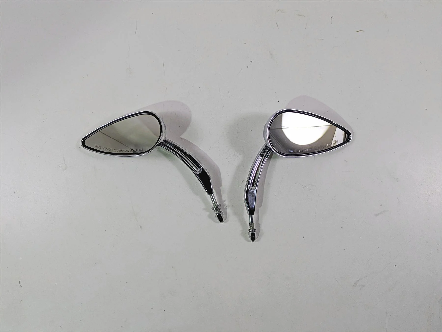 2004 Harley Softail FXSTDI Deuce Willie G  Teardrop Chrome Mirror 56000394 - Image 9