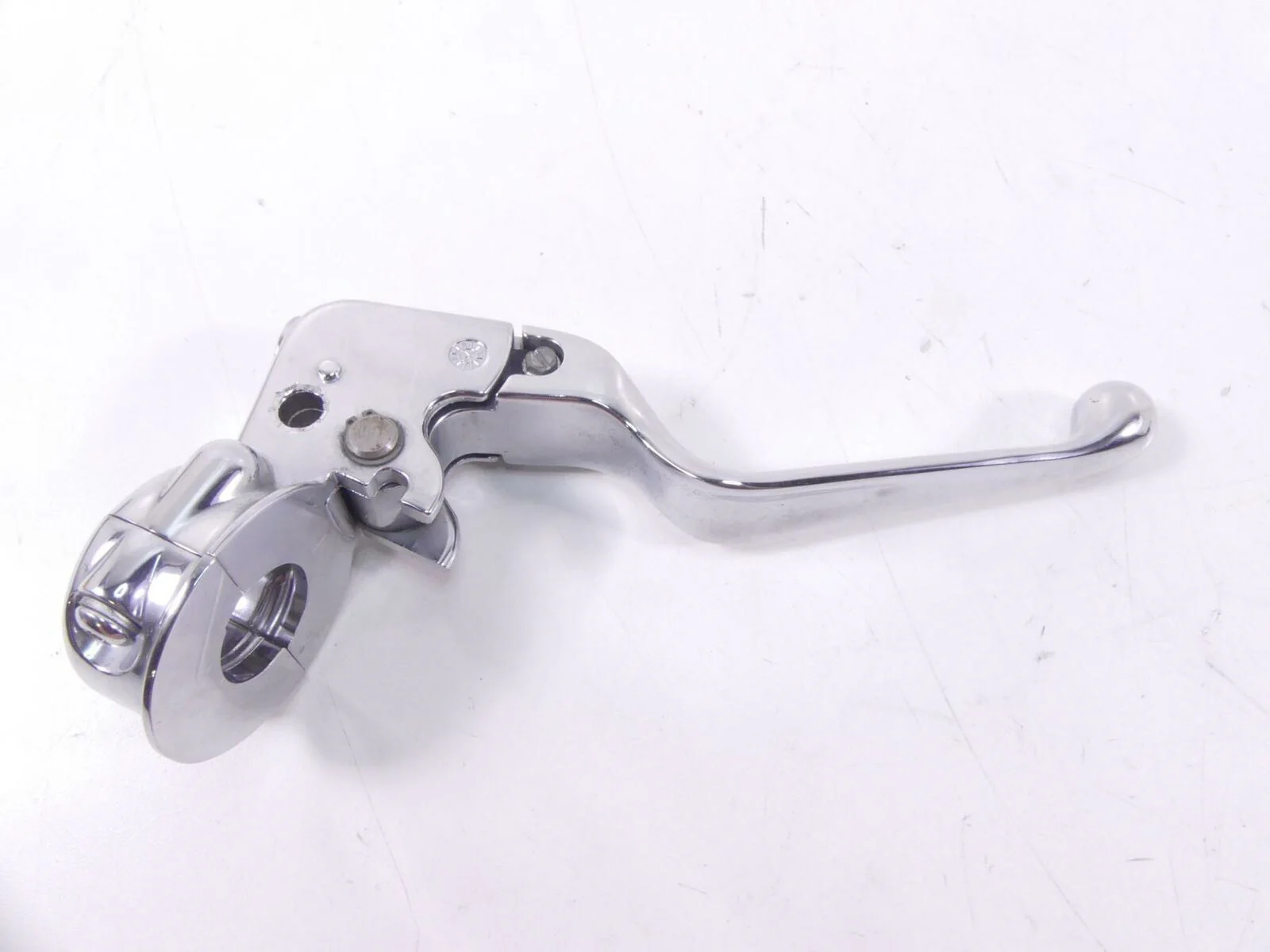 2004 Harley Touring FLHRSI Road King Chrome Clutch Perch & Lever 38608-96 - Image 5