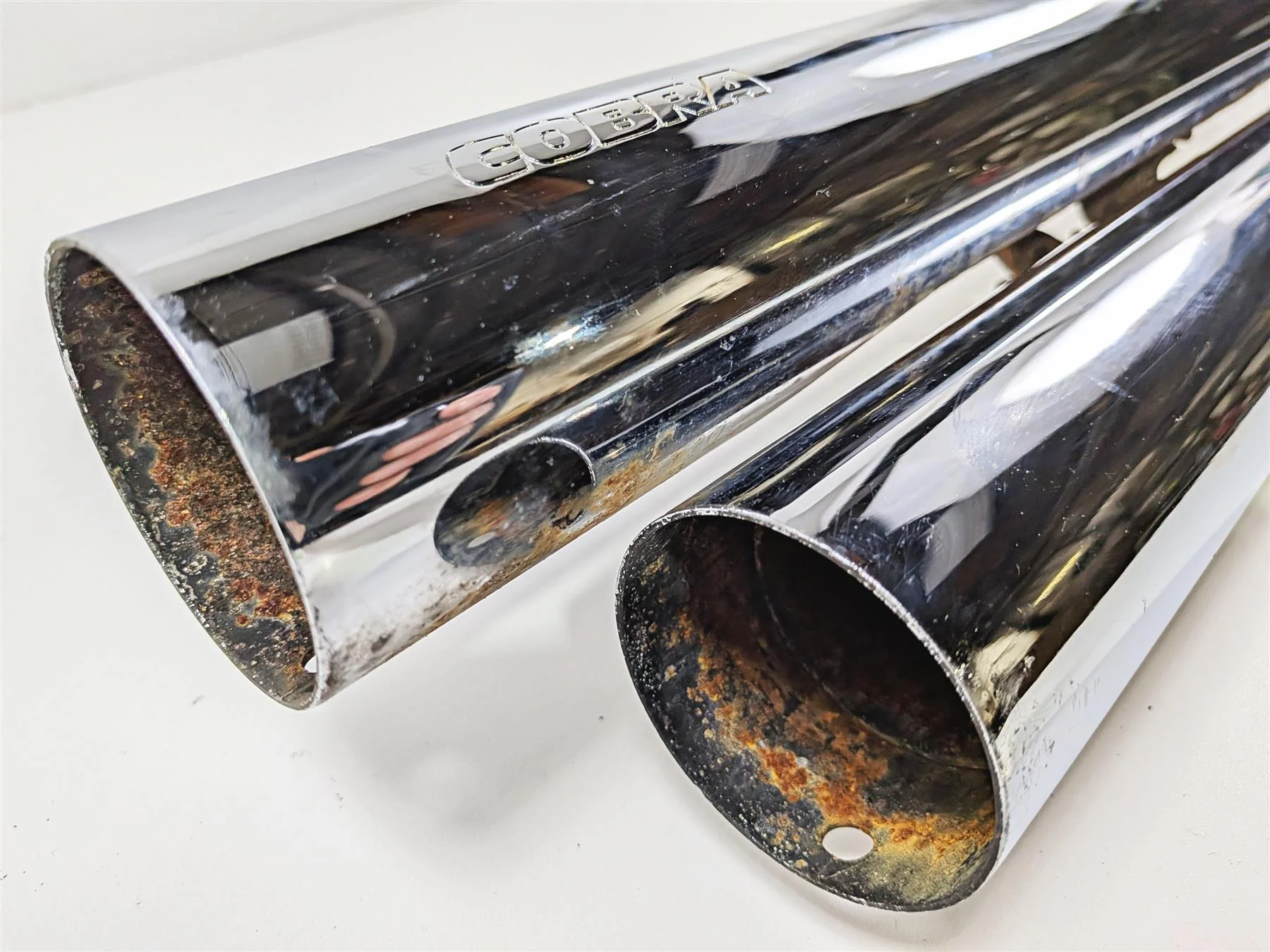 2004 Suzuki VL800 Intruder Volusia Cobra Slashdown Exhaust System 3917 - Image 8