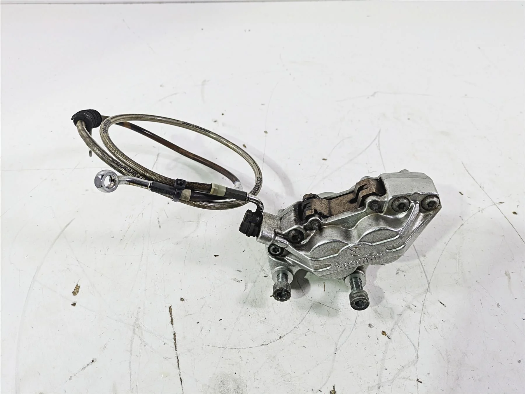 2004 Victory Kingpin Front Brembo Brake Caliper + Line 1910726