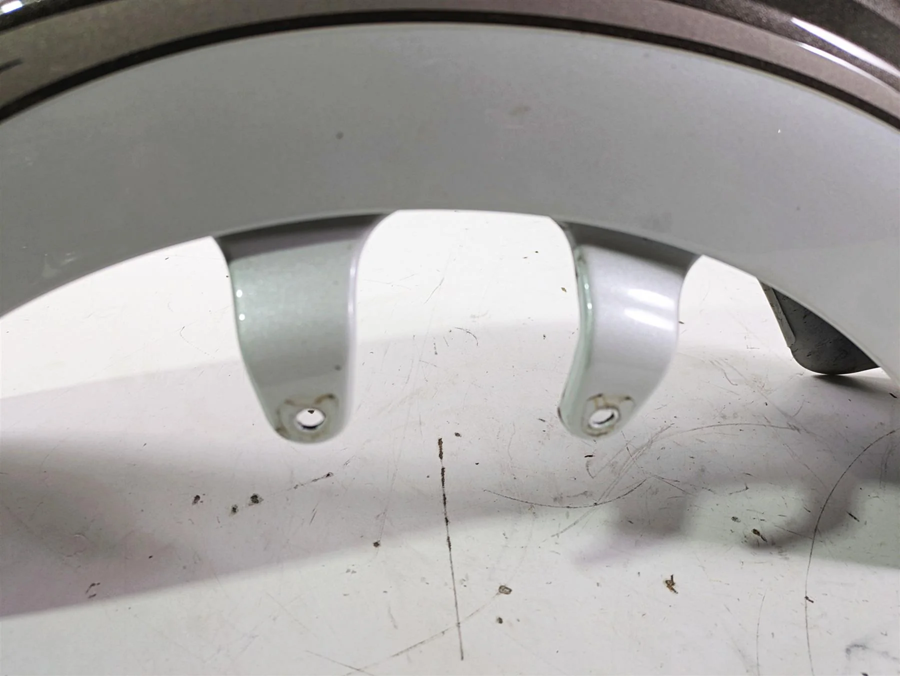 2004 Victory Kingpin Front Fender Bronze Mist Pearl White 1014212 - Image 8