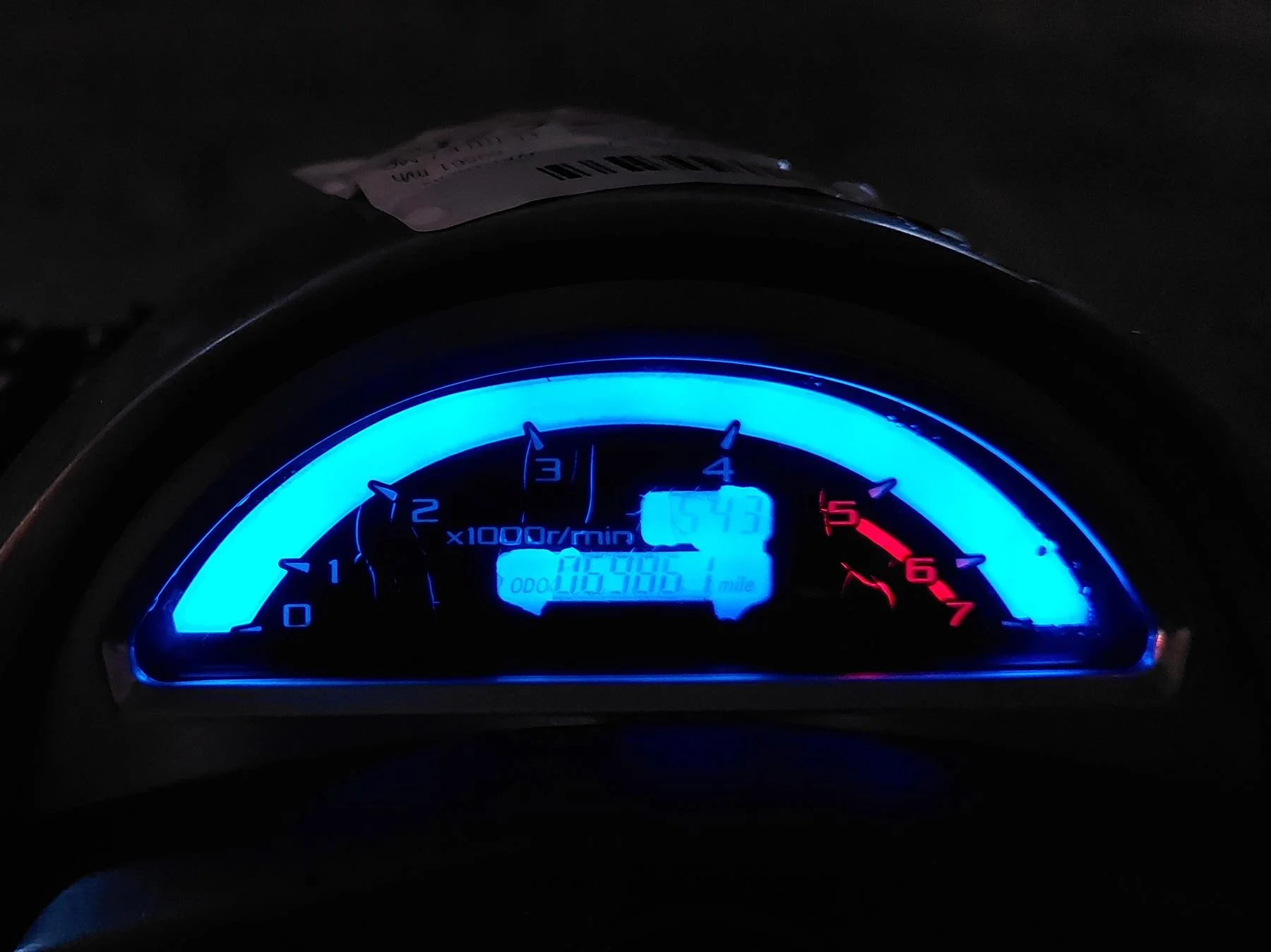 2004 Yamaha XV1700 Road Star Warrior Tachometer Gauge Odometer 69K 5PX-8358G-21 - Image 2