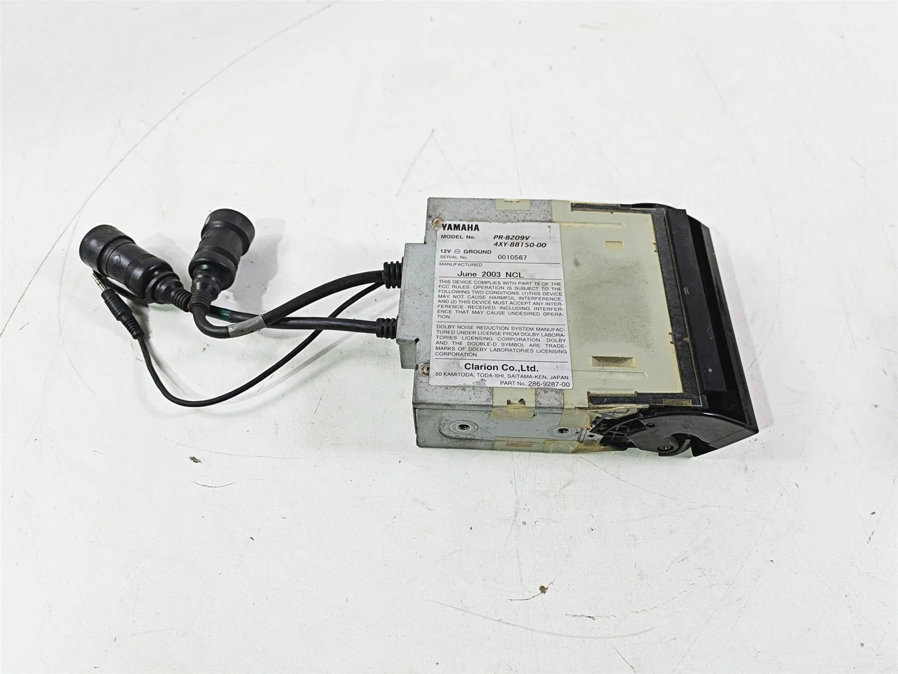 2004 Yamaha XVZ1300 Royal Star Cassette Deck Player Stereo PR-8209V 4XY-88150-00 - Image 5