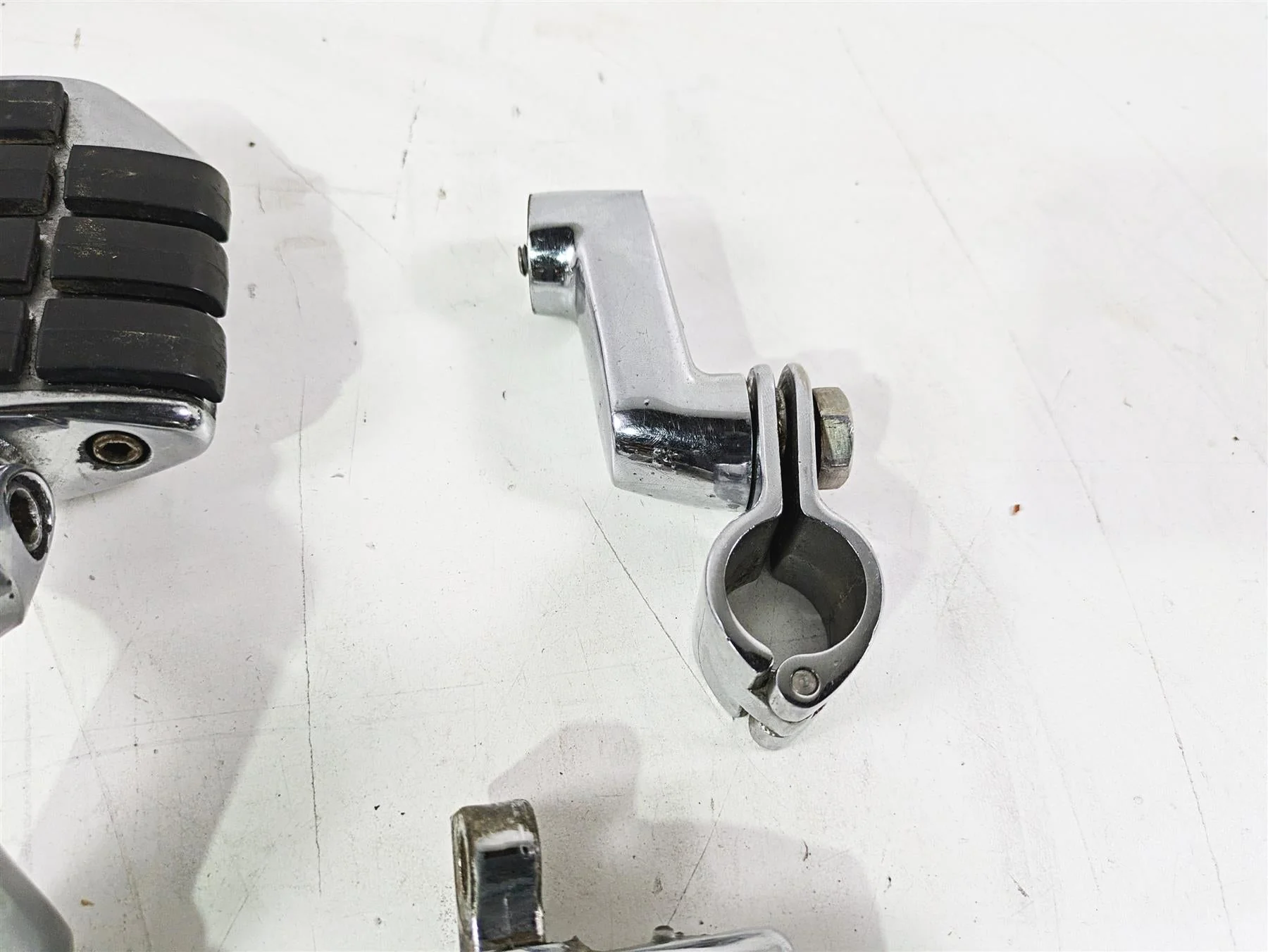 2004 Yamaha XVZ1300 Royal Star Chrome Highway Foot Peg Rest Set FOR PARTS - Image 5