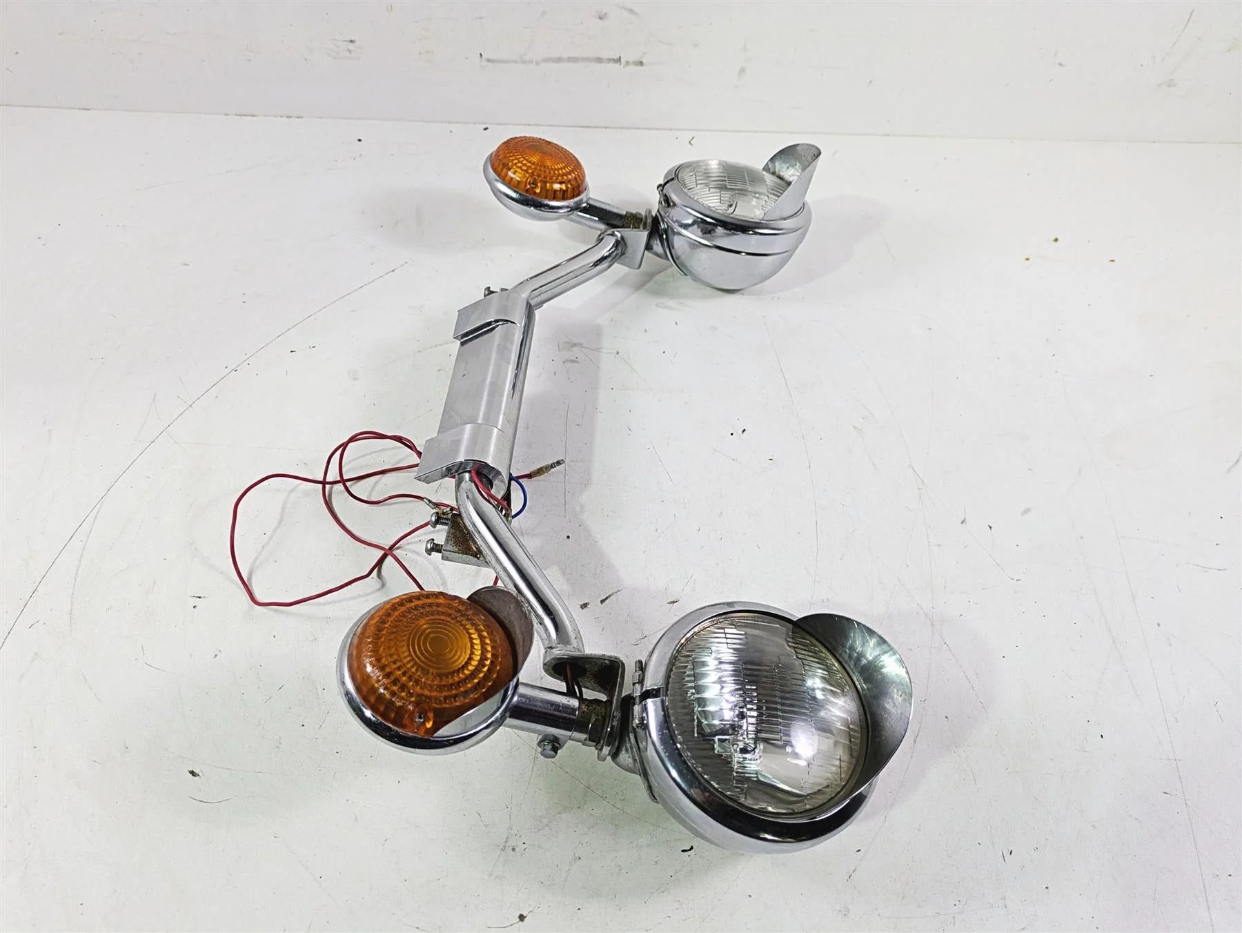 2004 Yamaha XVZ1300 Royal Star Front Blinker Turn Signal Spot Light Set - Image 10