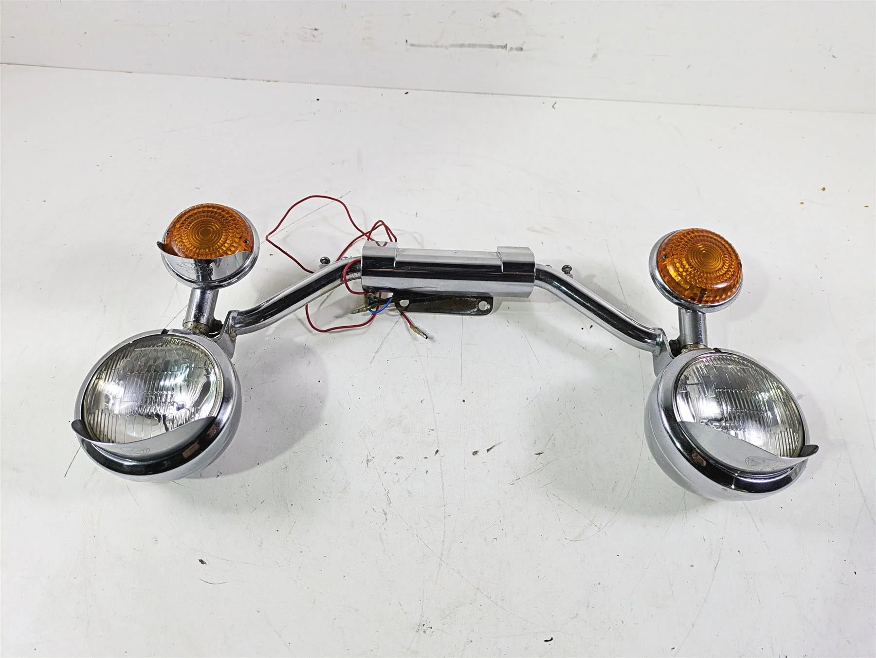 2004 Yamaha XVZ1300 Royal Star Front Blinker Turn Signal Spot Light Set - Image 11