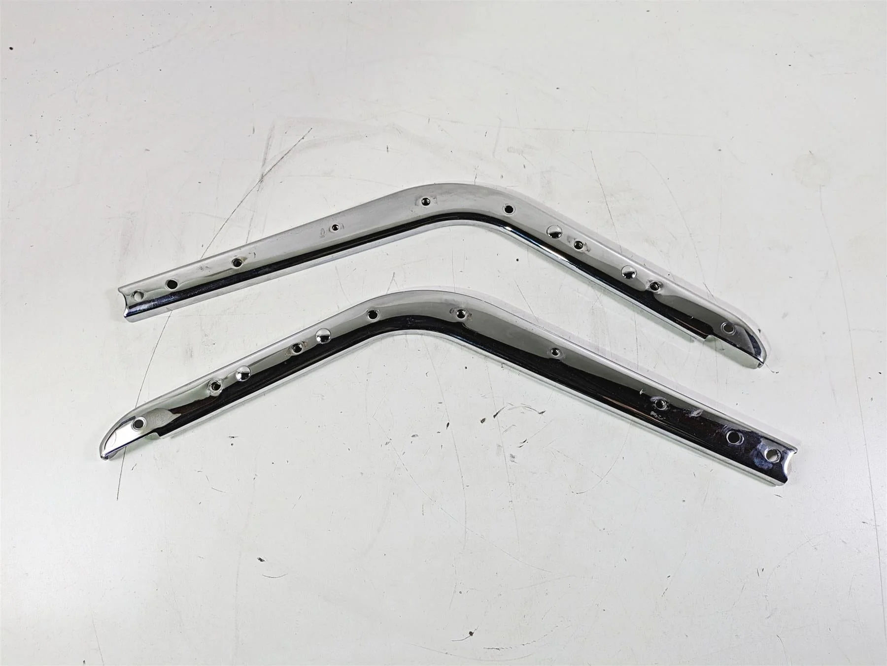 2004 Yamaha XVZ1300 Royal Star Rear Chrome Strut Braces Set 4XY-28474-00-00