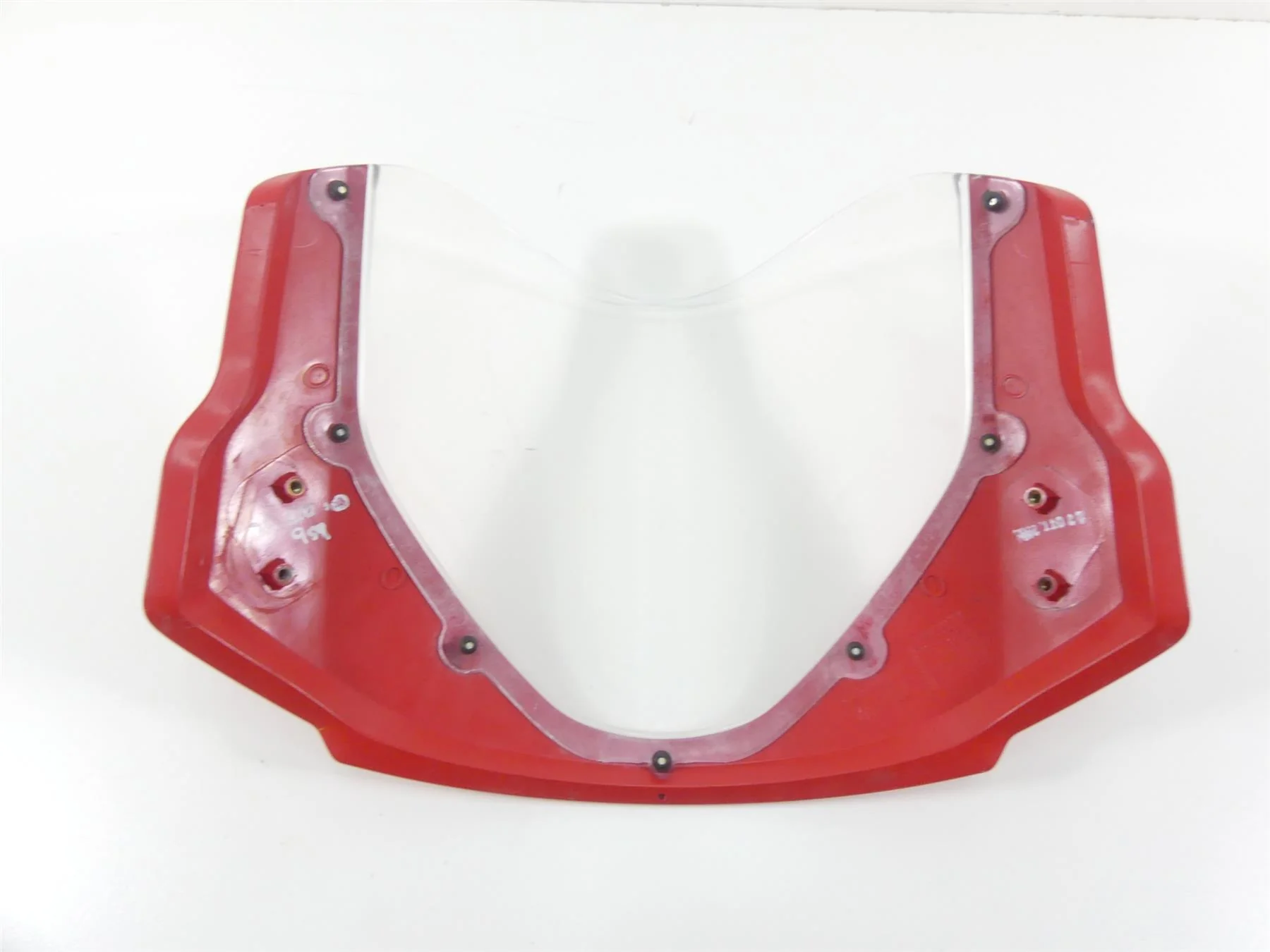 2005 Ducati Multistrada 1000S Red Windshield & Nose Fairing Cover 48110281A - Image 2