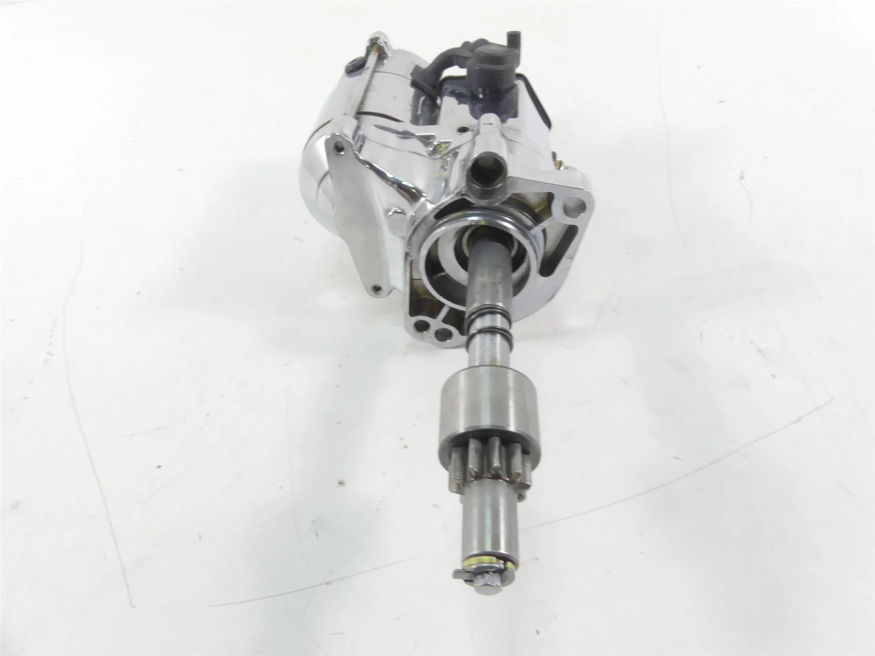 2005 Harley FXDWGI Dyna Wide Glide Engine Starter Motor Chrome - Read 31553-94B - Image 2