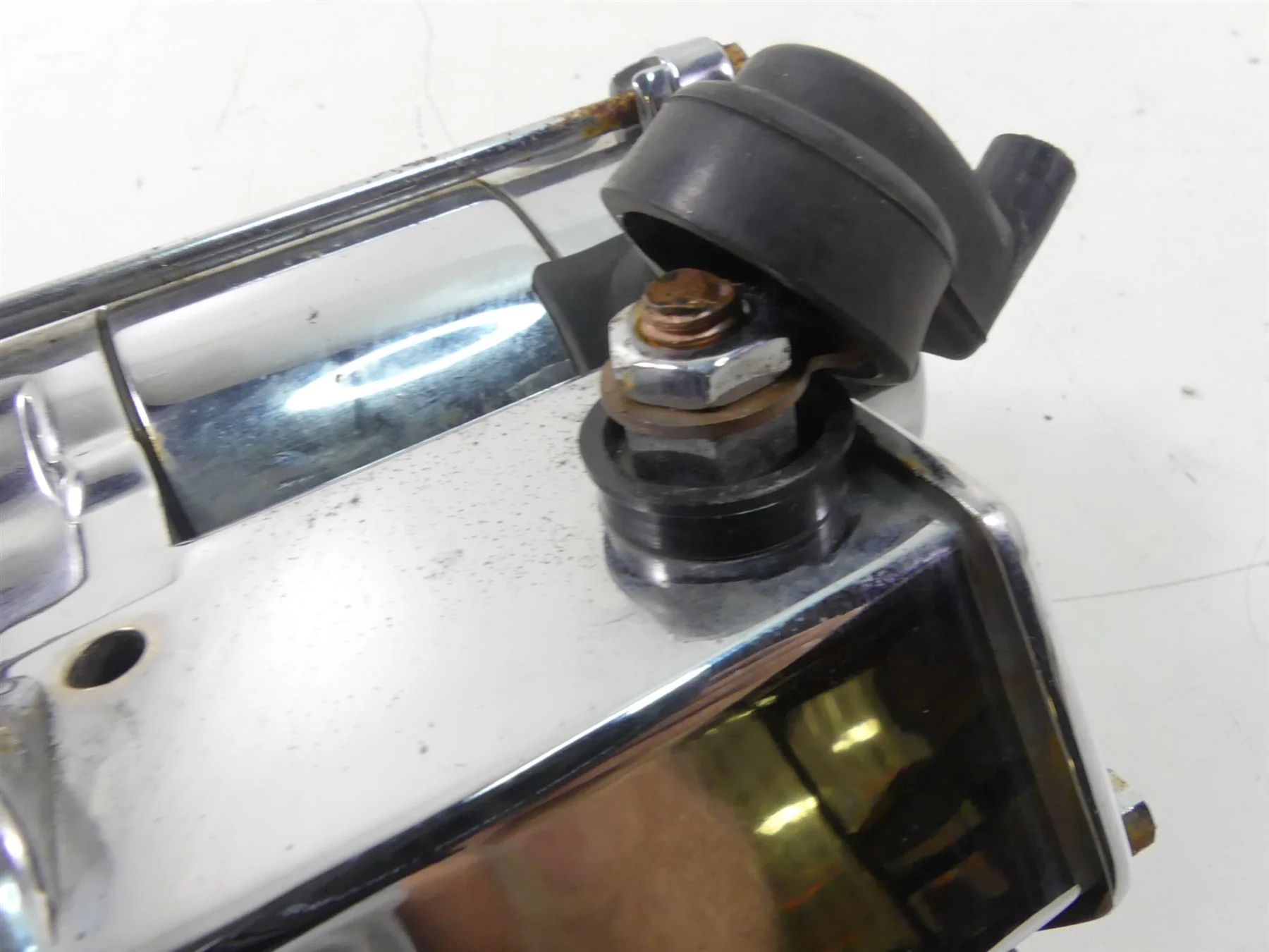 2005 Harley FXDWGI Dyna Wide Glide Engine Starter Motor Chrome - Read 31553-94B - Image 8