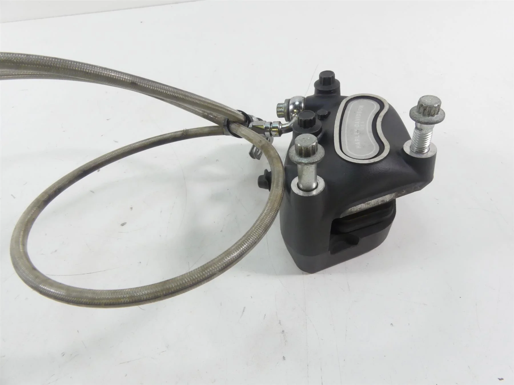 2005 Harley FXDWGI Dyna Wide Glide Front Brake Caliper + Line 44046-00D - Image 3