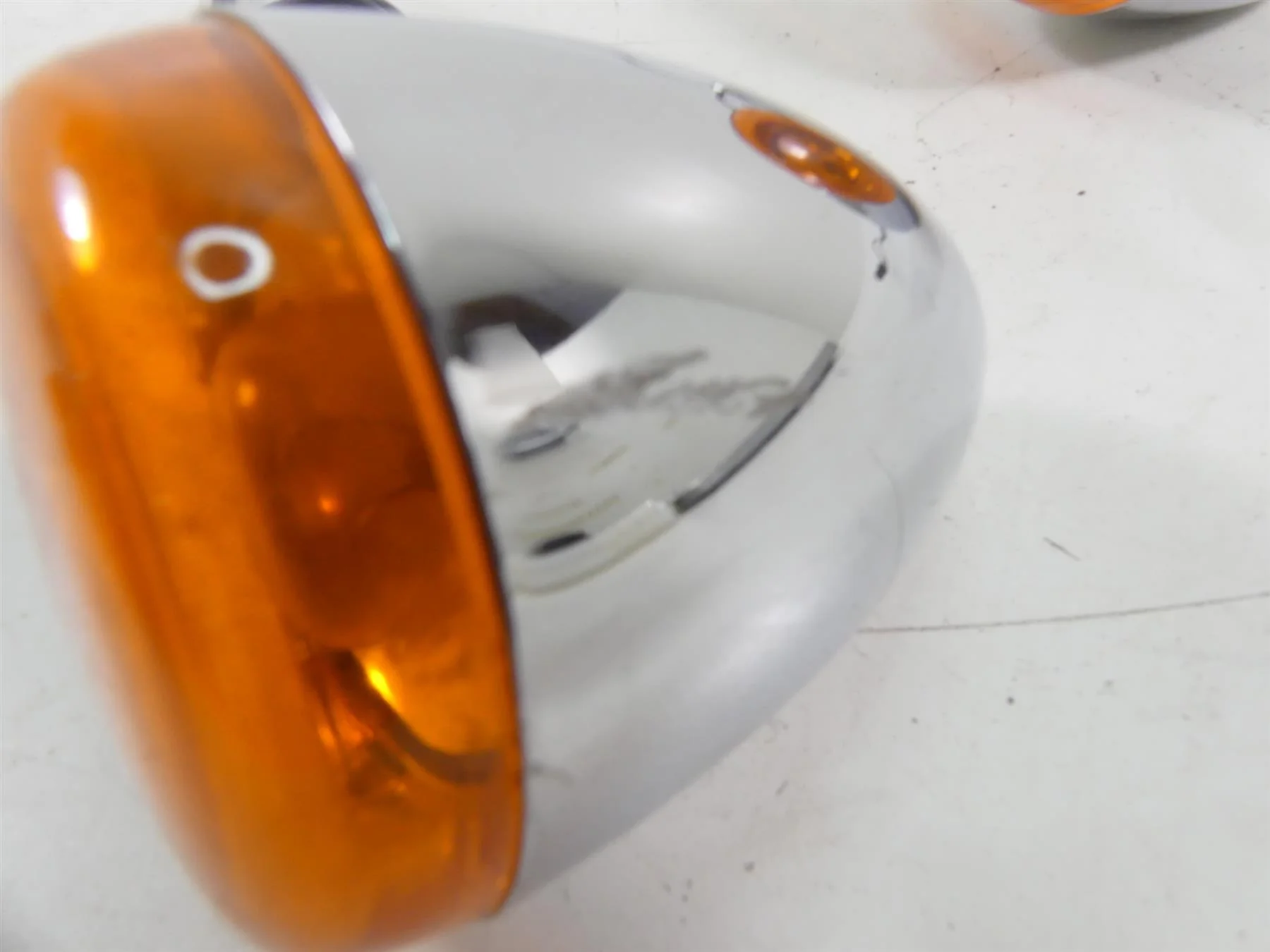 2005 Harley FXDWGI Dyna Wide Glide Rear Chrome Blinker Turn Signal Set 68972-00 - Image 5