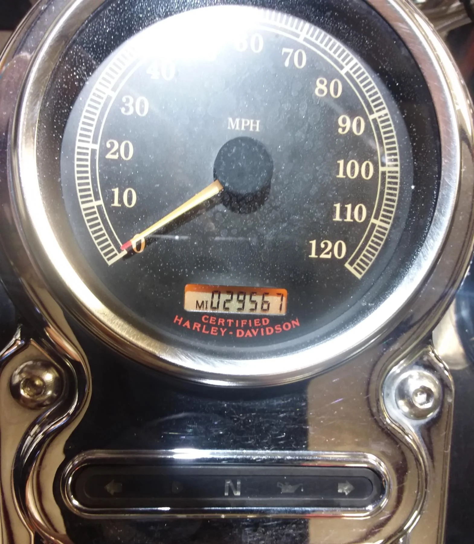 2005 Harley FXDWGI Dyna Wide Glide Speedometer Gauge Instrument - 29K 67410-04A - Image 2