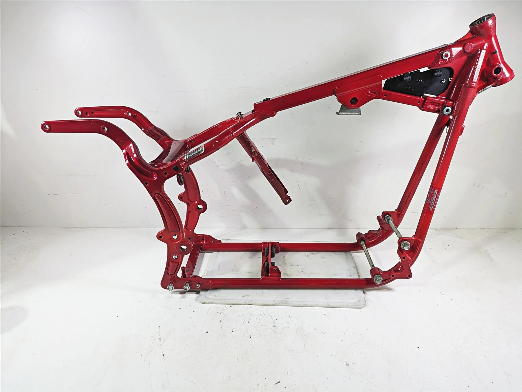 2005 Harley Softail FLSTFSE CVO Fat Boy Bent Main Frame Chassis With Texas Salvage Title 47008-00C