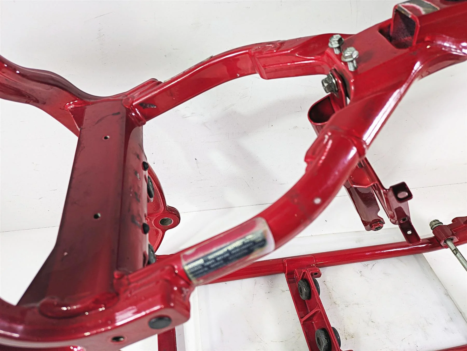 2005 Harley Softail FLSTFSE CVO Fat Boy Bent Main Frame Chassis With Texas Salvage Title 47008-00C - Image 6