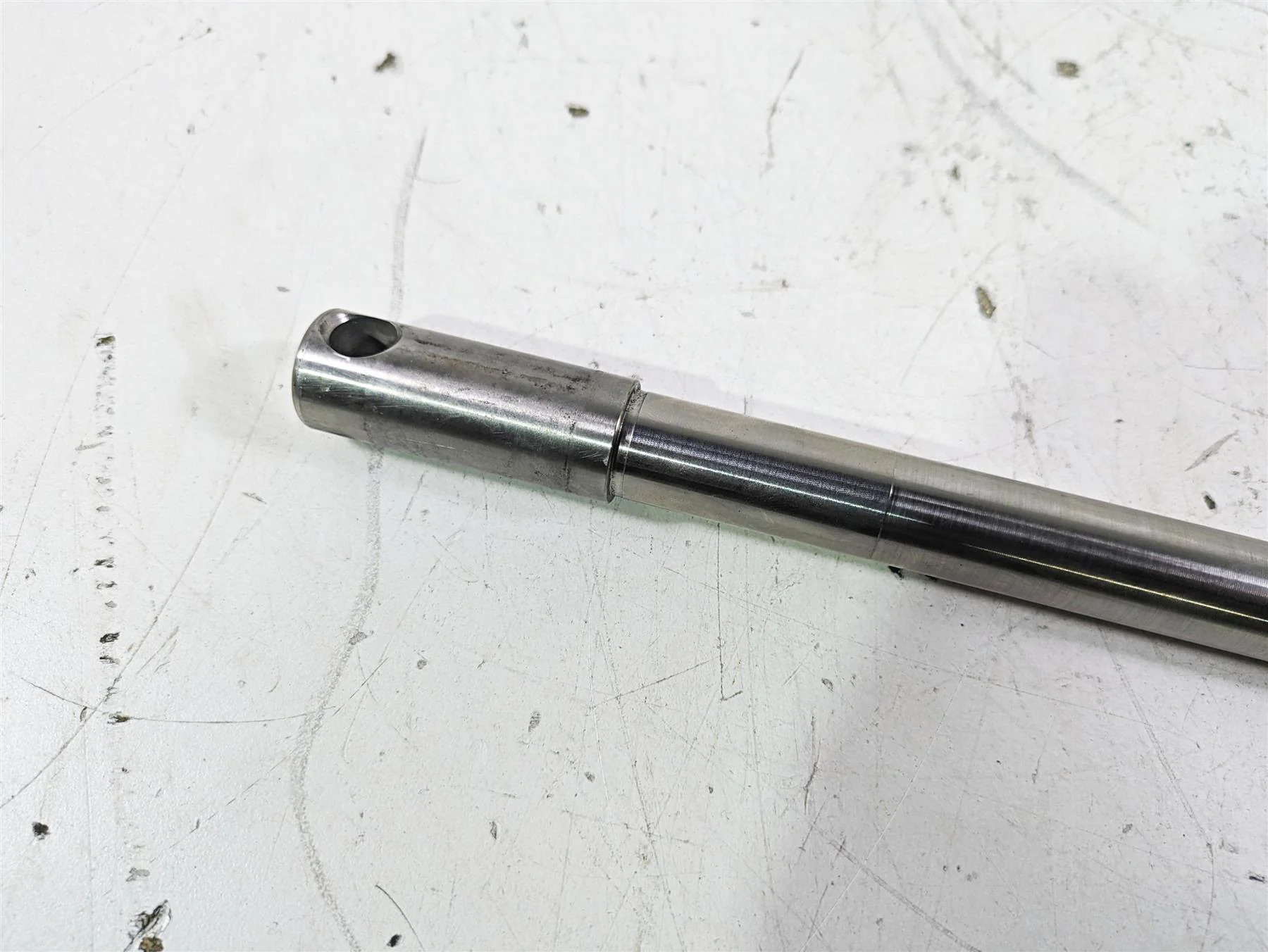 2005 Harley Softail FLSTFSE CVO Fat Boy Front Axle Wheel Spindle 3/4" 41584-86A - Image 11